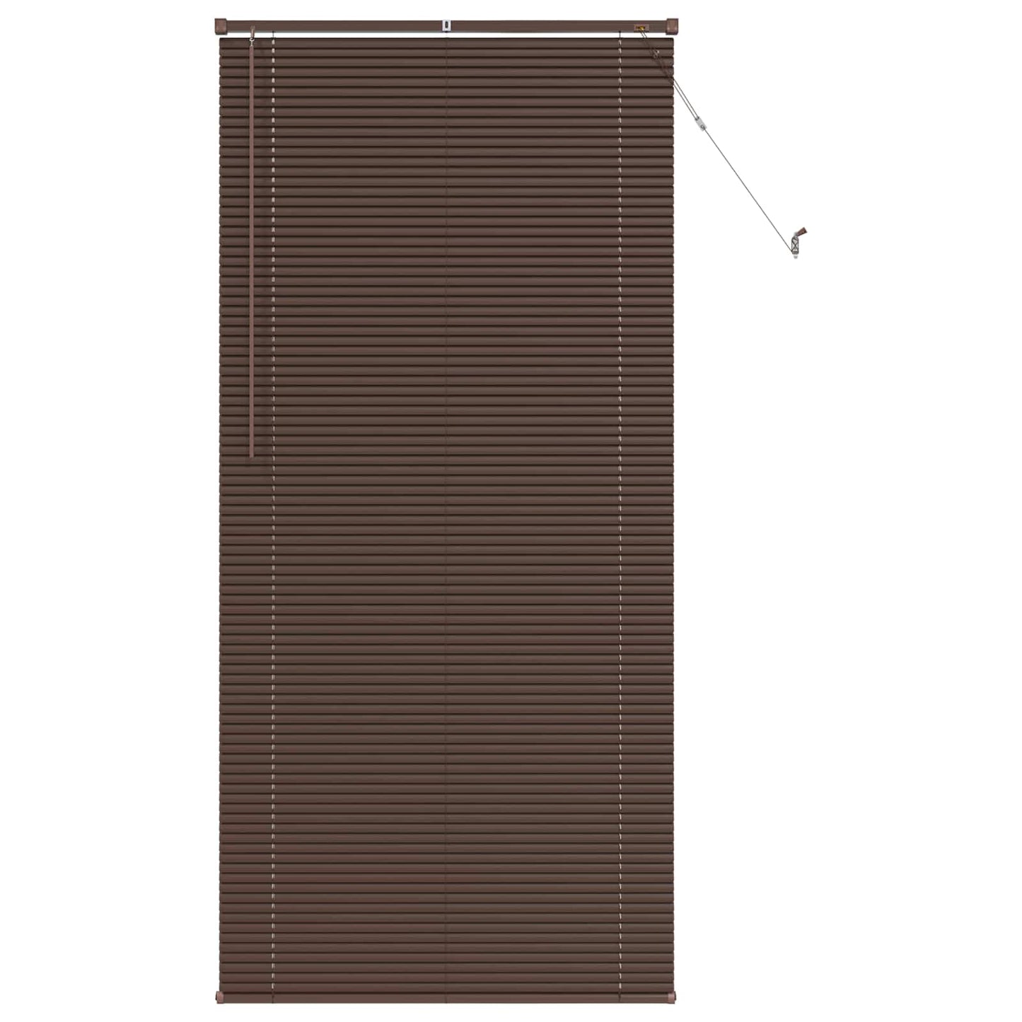 Venetianer Jalousie Dunkelbraun mit Muster 213 x 90 cm PVC