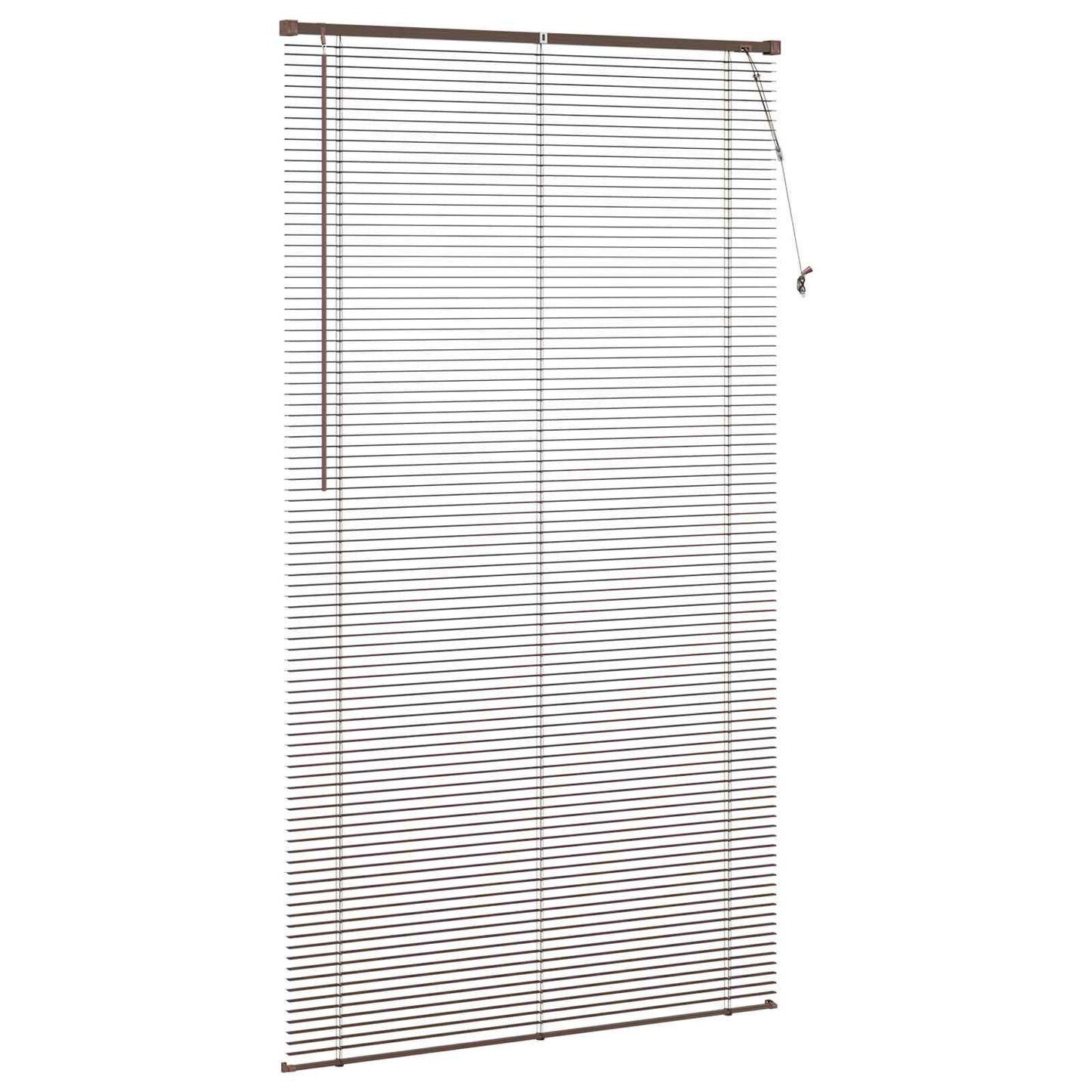 Store vénitien marron foncé à motifs 213 x 120 cm PVC
