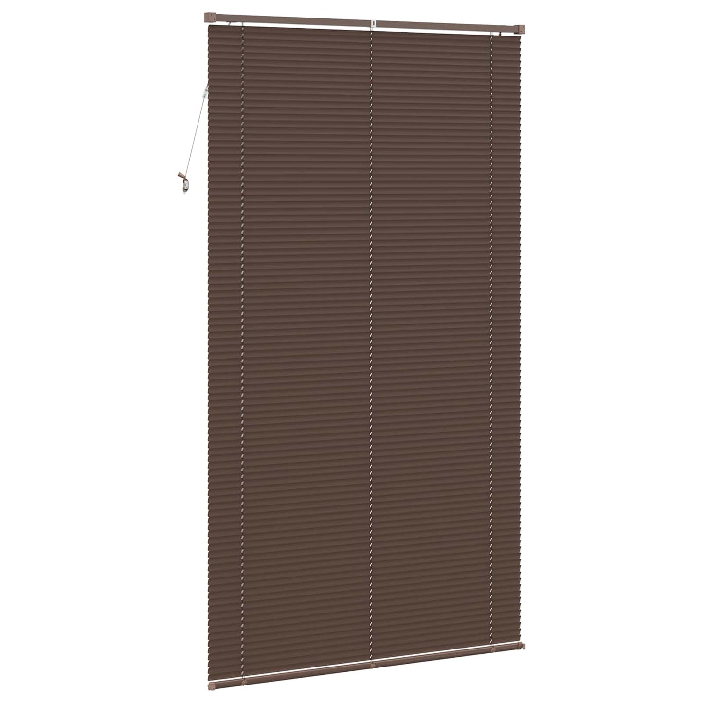 Store vénitien marron foncé à motifs 213 x 120 cm PVC