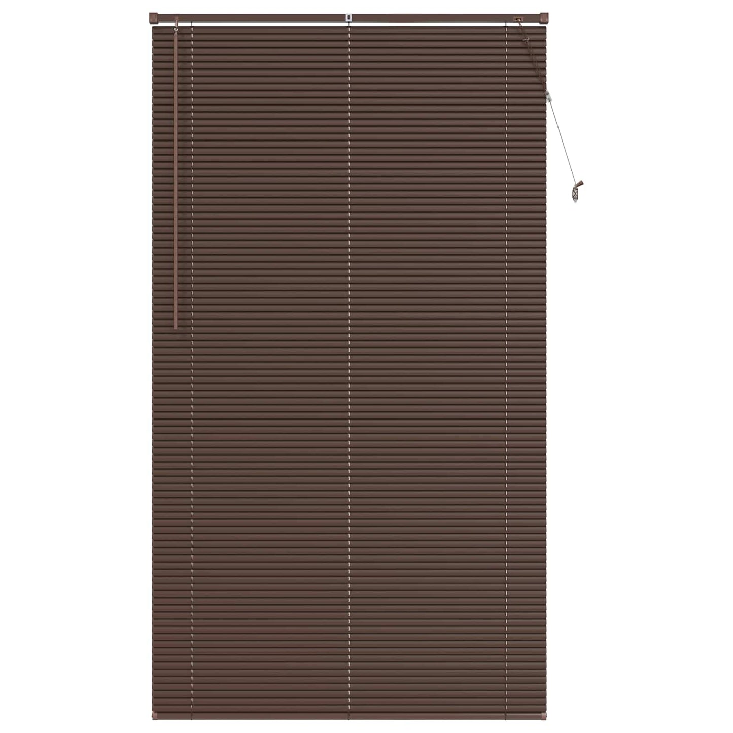 Store vénitien marron foncé à motifs 213 x 120 cm PVC