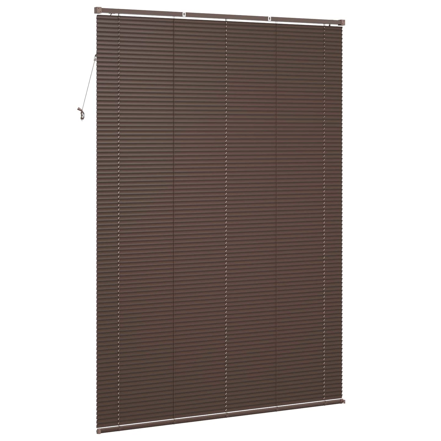 Store vénitien marron foncé avec motif 213 x 140 cm PVC