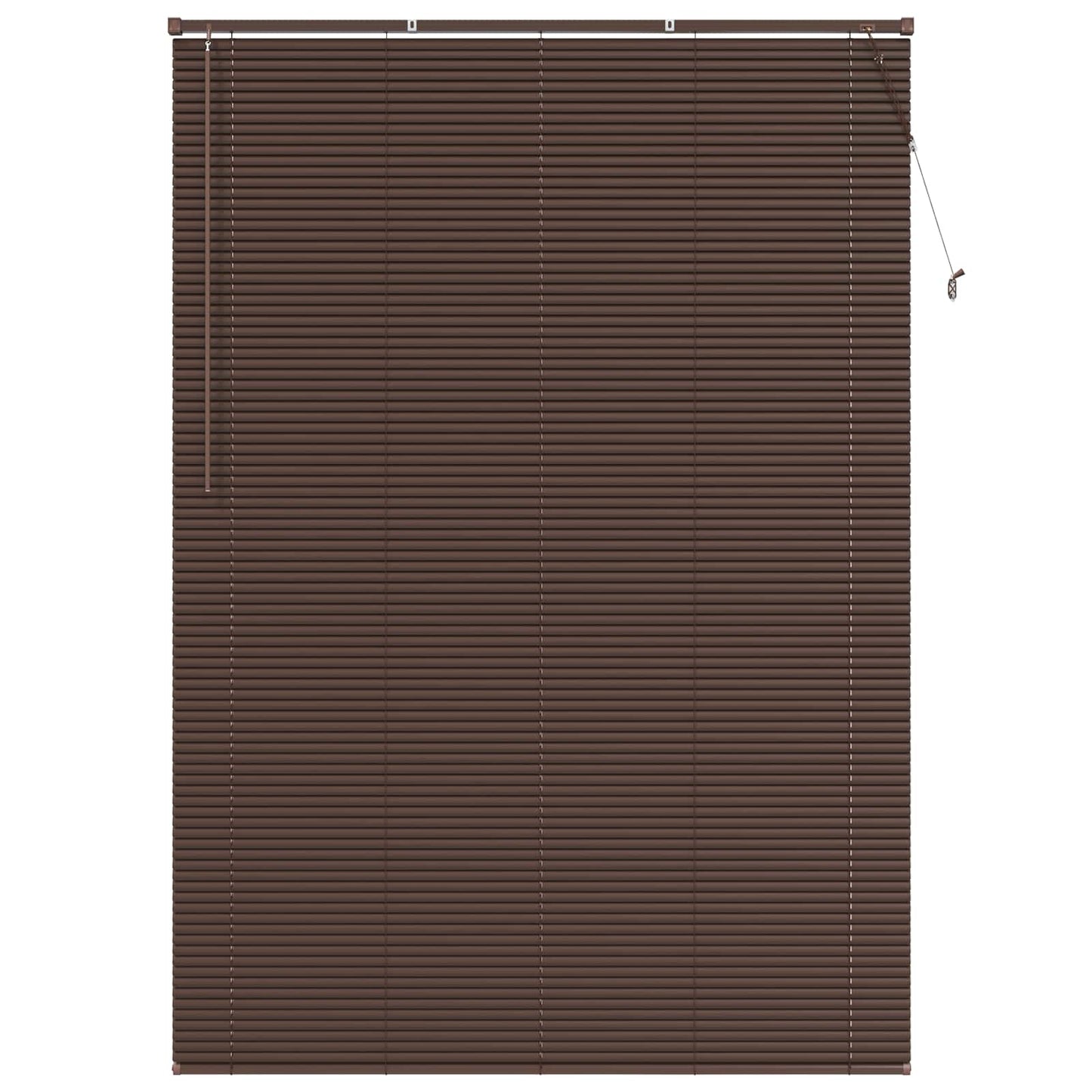 Store vénitien marron foncé avec motif 213 x 140 cm PVC