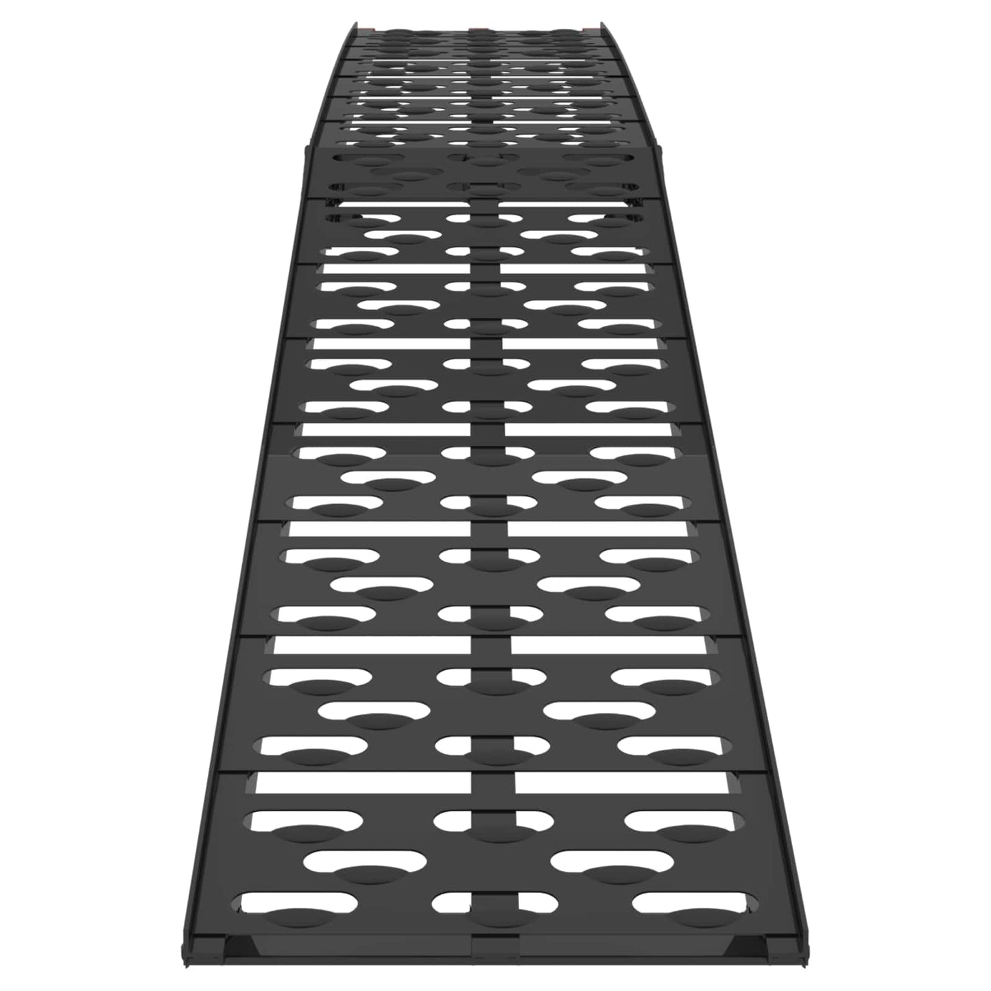 Motorradrampe 680 kg 2 pcs Schwarz 222 x 28 x 5 cm Aluminium