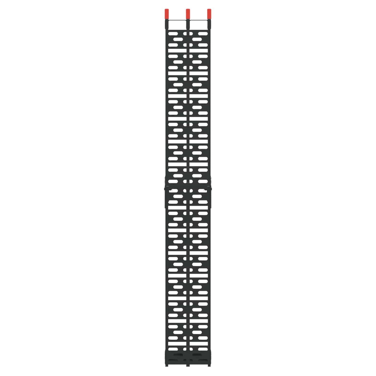 Motorradrampe 680 kg 2 pcs Schwarz 222 x 28 x 5 cm Aluminium