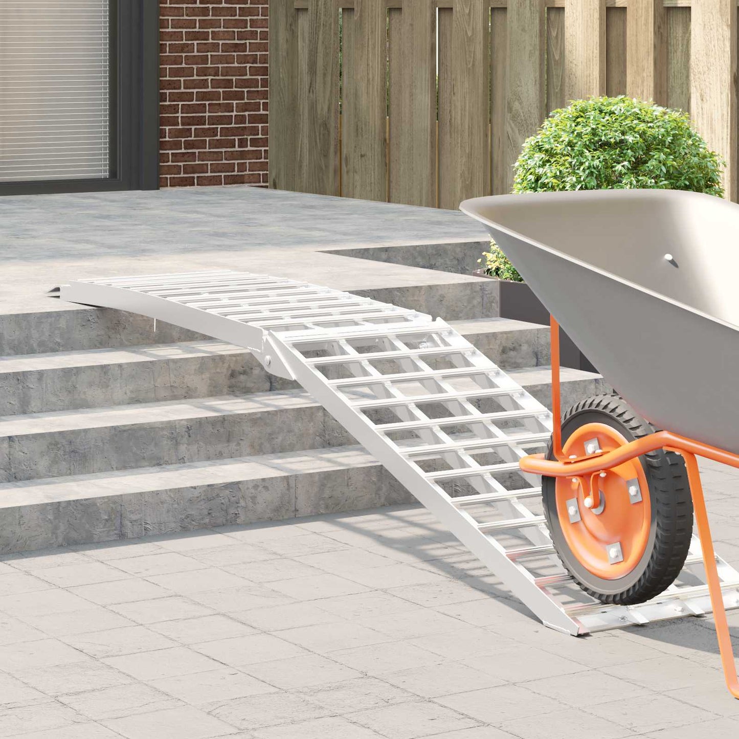 Rampe de moto 680 kg Argent 230 x 44 x 5 cm Aluminium