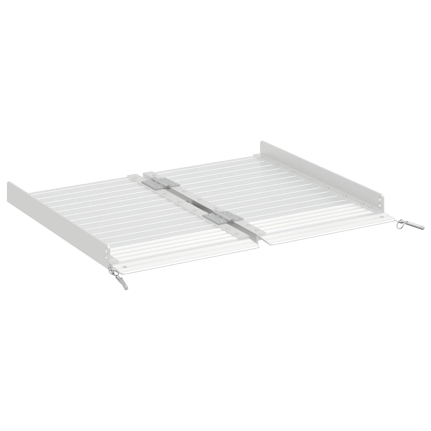 Rampe pour fauteuil roulant 270 kg Argent 62 x 73 x 5 cm Aluminium