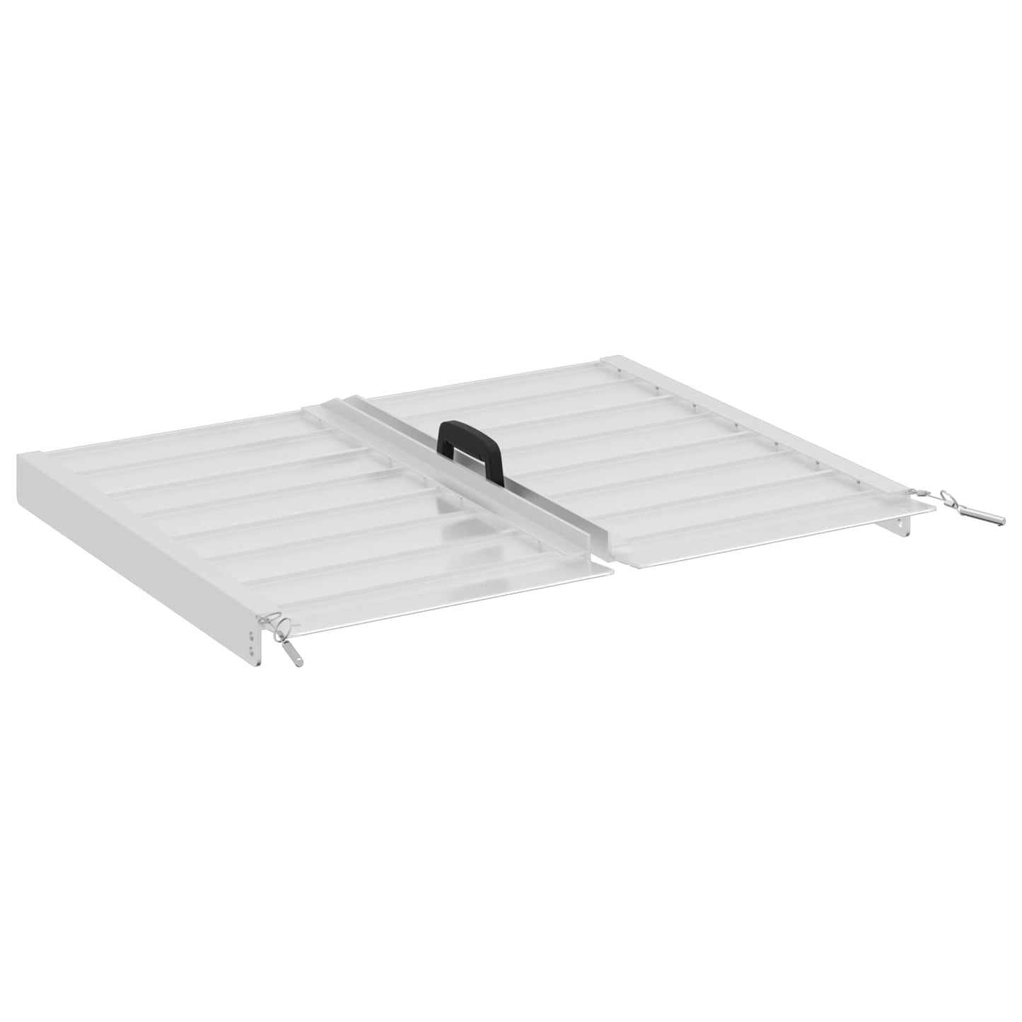 Rampe pour fauteuil roulant 270 kg Argent 62 x 73 x 5 cm Aluminium
