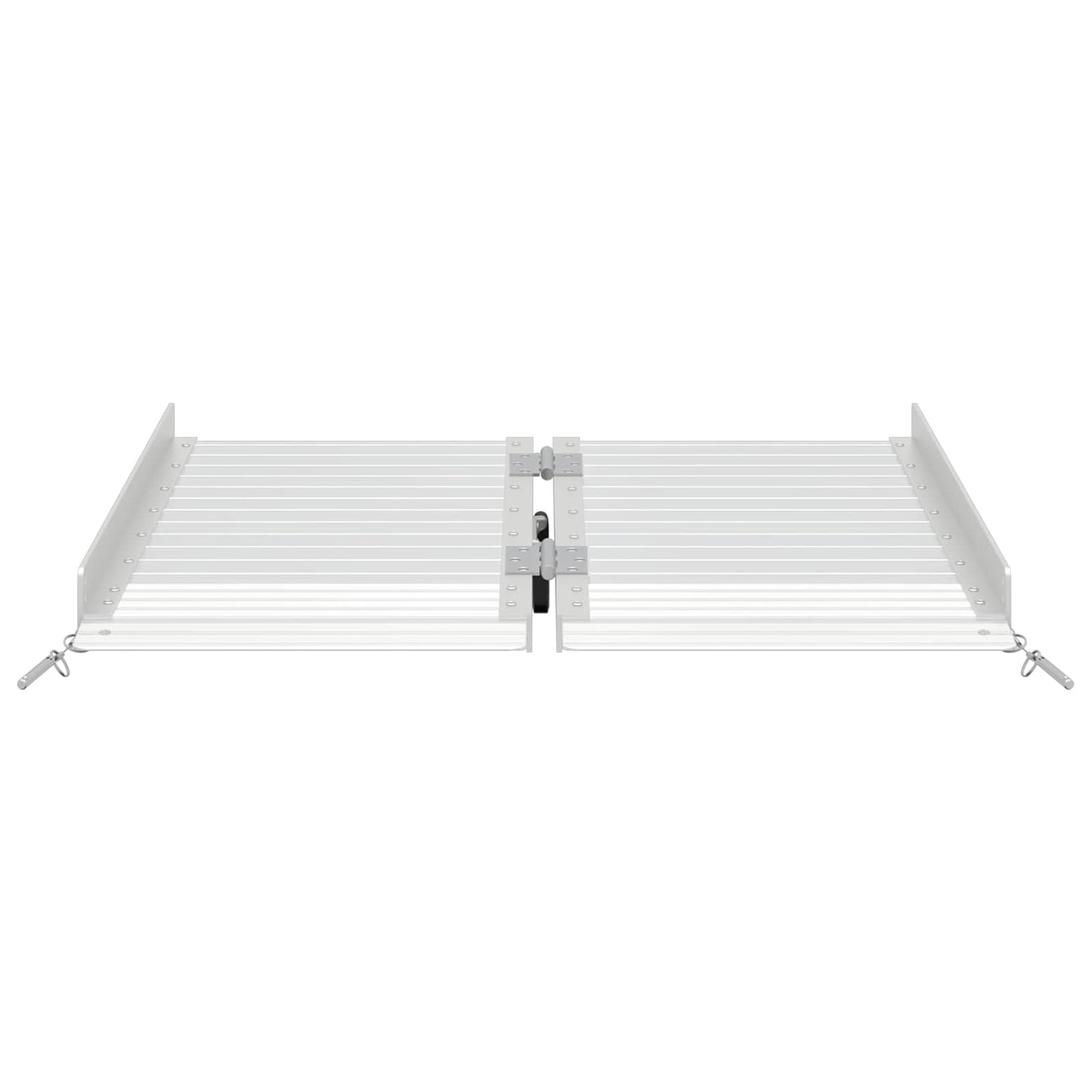 Rampe pour fauteuil roulant 270 kg Argent 62 x 73 x 5 cm Aluminium