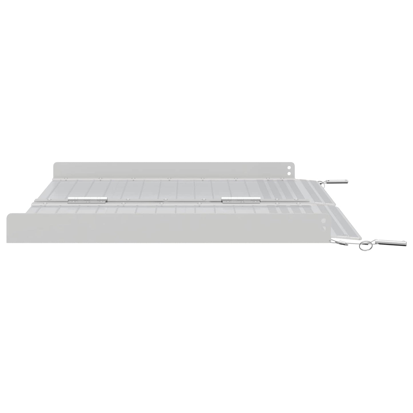 Rampe pour fauteuil roulant 270 kg Argent 62 x 73 x 5 cm Aluminium