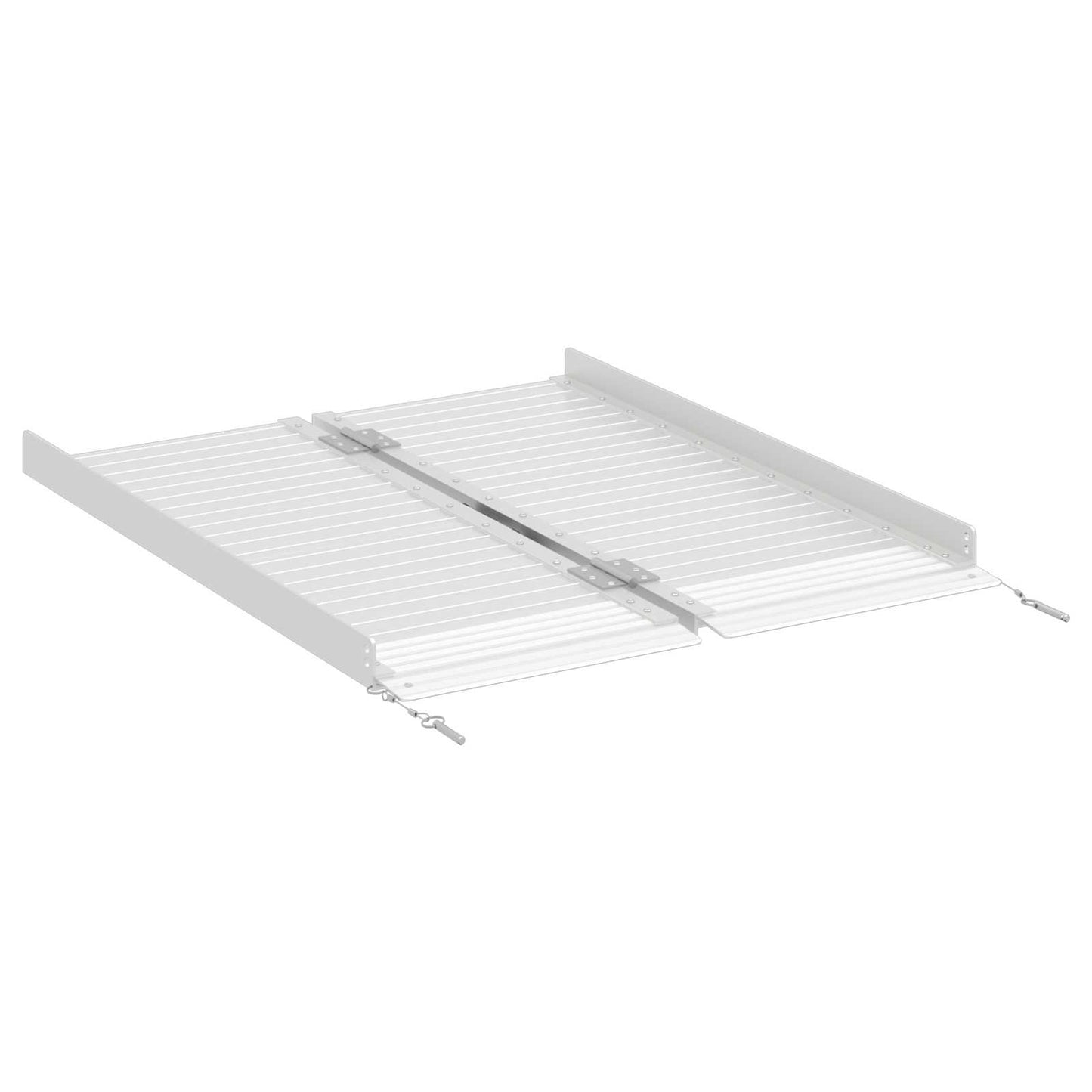 Rampe pour fauteuil roulant 270 kg Argent 92 x 73 x 5 cm Aluminium