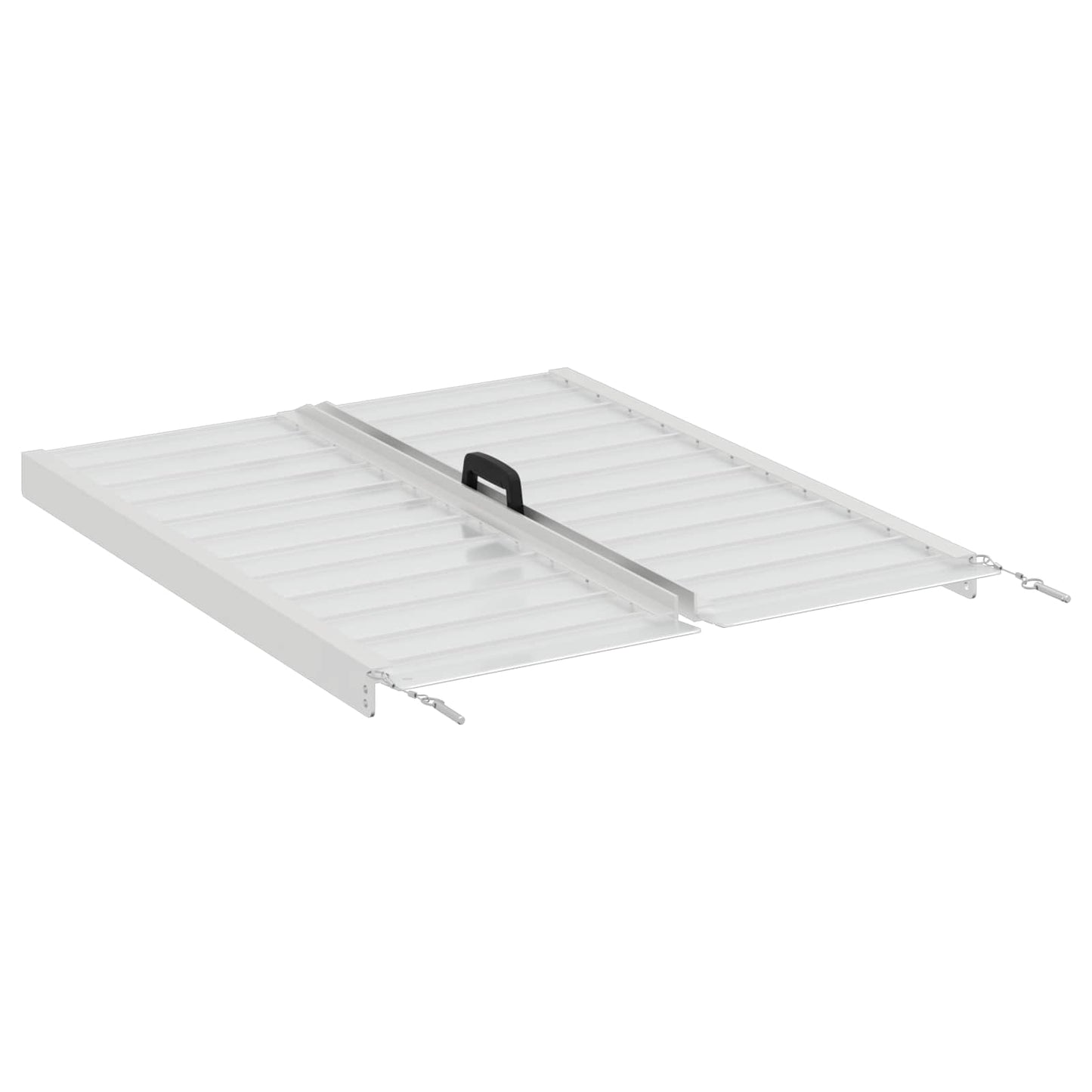 Rampe pour fauteuil roulant 270 kg Argent 92 x 73 x 5 cm Aluminium
