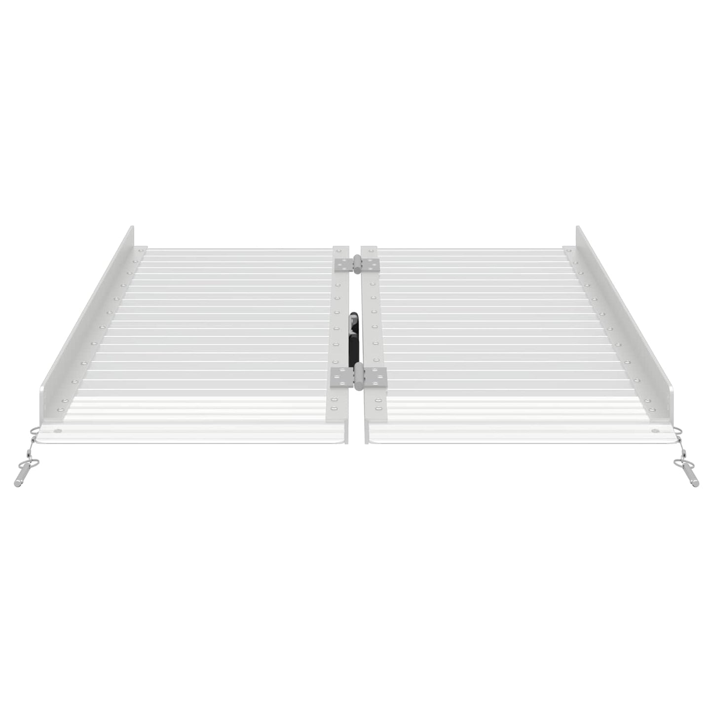 Rampe pour fauteuil roulant 270 kg Argent 92 x 73 x 5 cm Aluminium