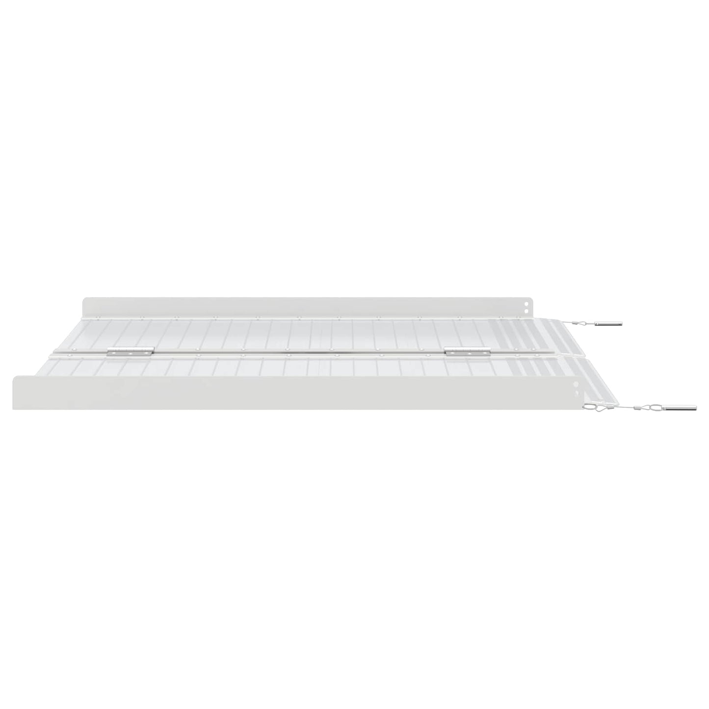 Rampe pour fauteuil roulant 270 kg Argent 92 x 73 x 5 cm Aluminium