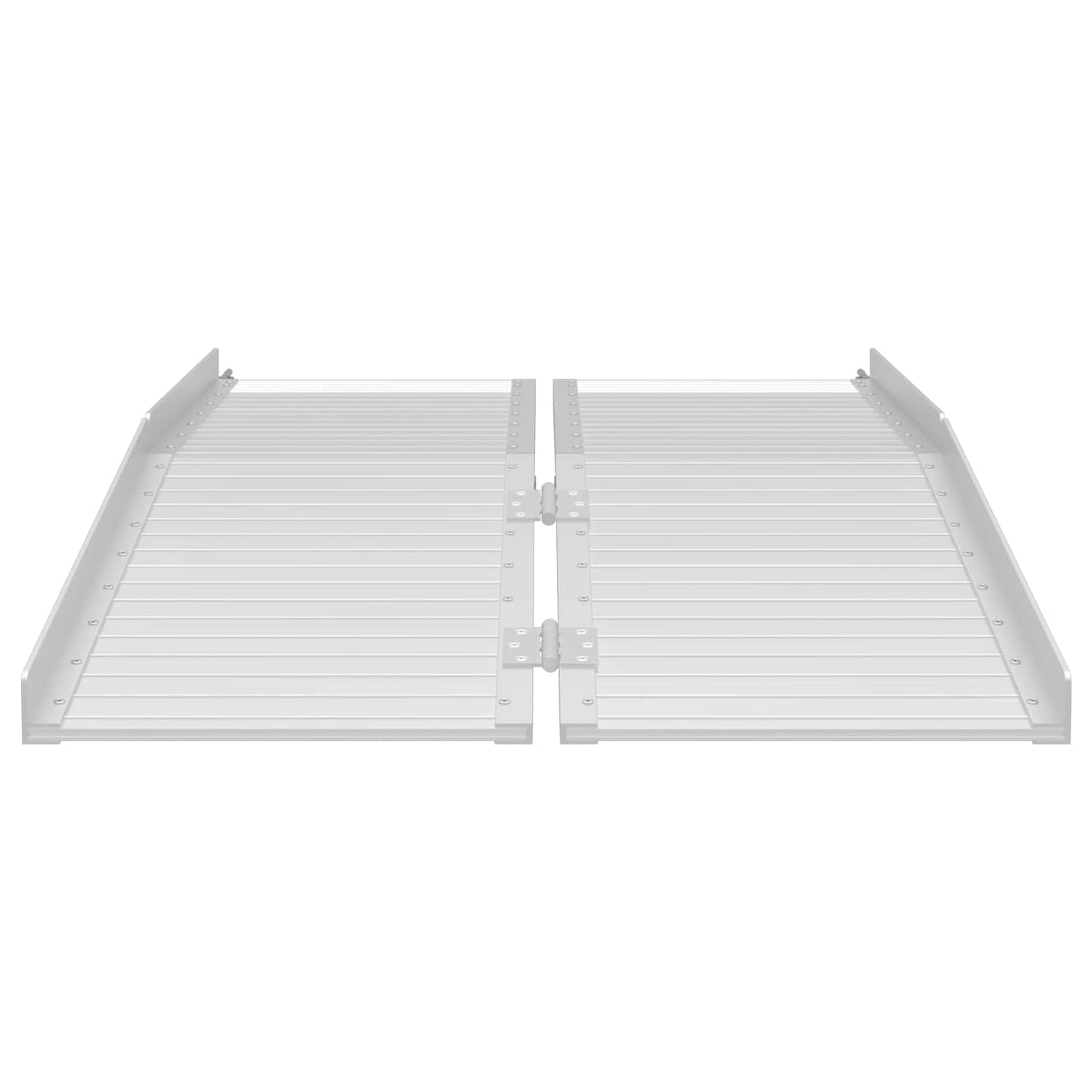 Rampe für Rollstühle 270 kg Silber 92 x 73 x 5 cm Aluminium