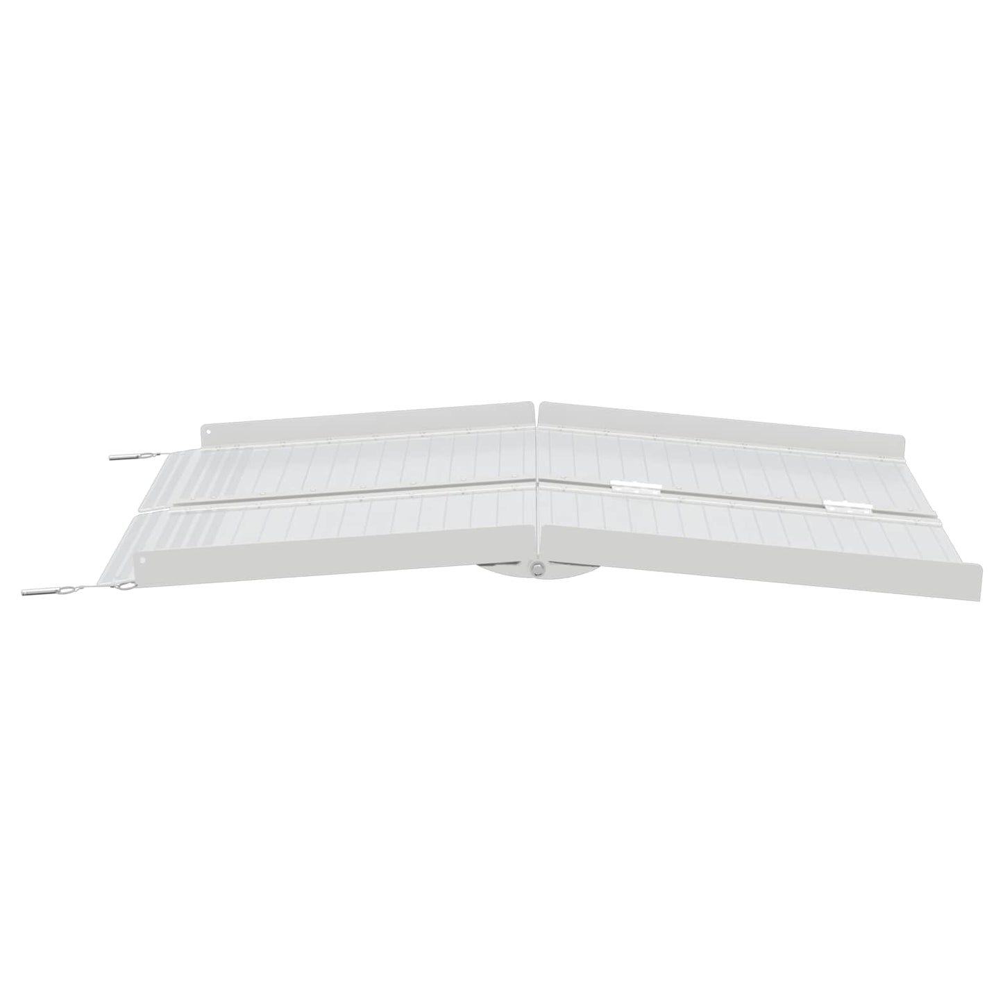 Rampe für Rollstühle 270 kg Silber 92 x 73 x 5 cm Aluminium