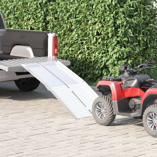 Rampe für Rollstühle 270 kg Silber 92 x 73 x 5 cm Aluminium