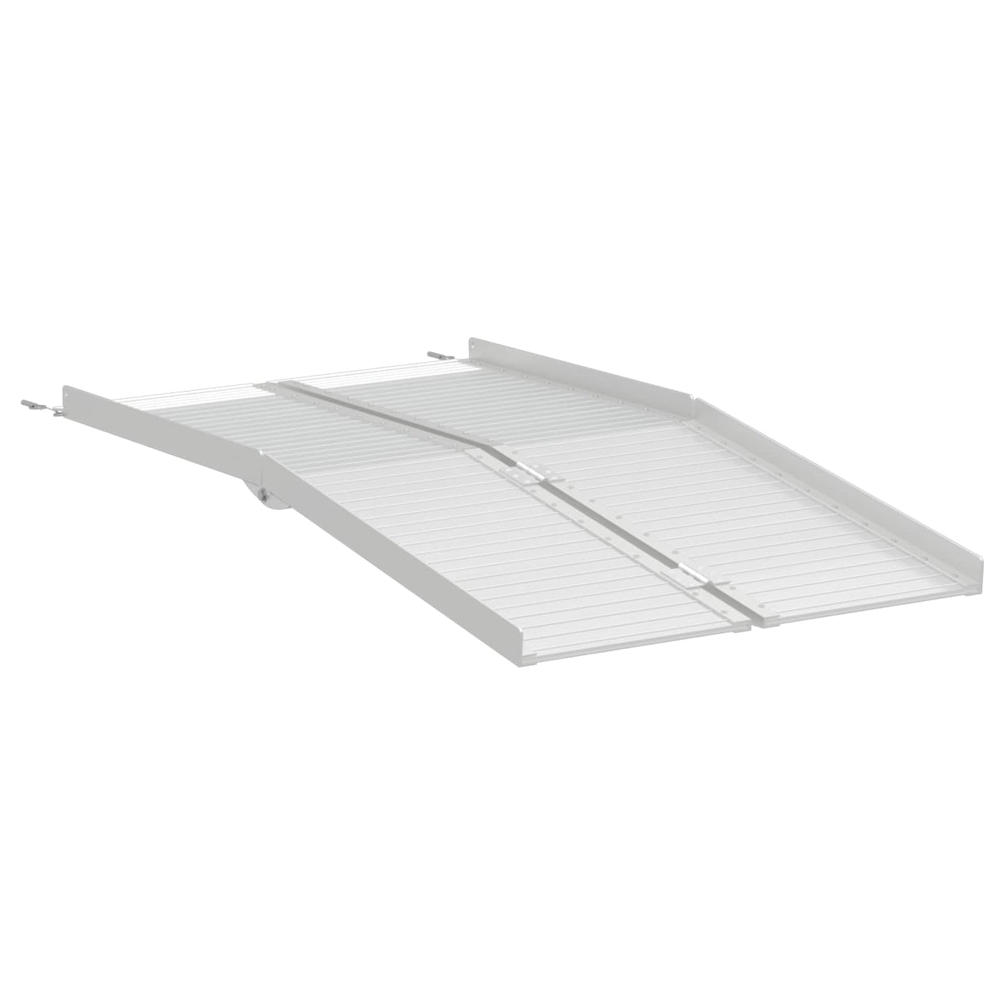 Rampe pour fauteuil roulant 270 kg Argent 92 x 73 x 5 cm Aluminium