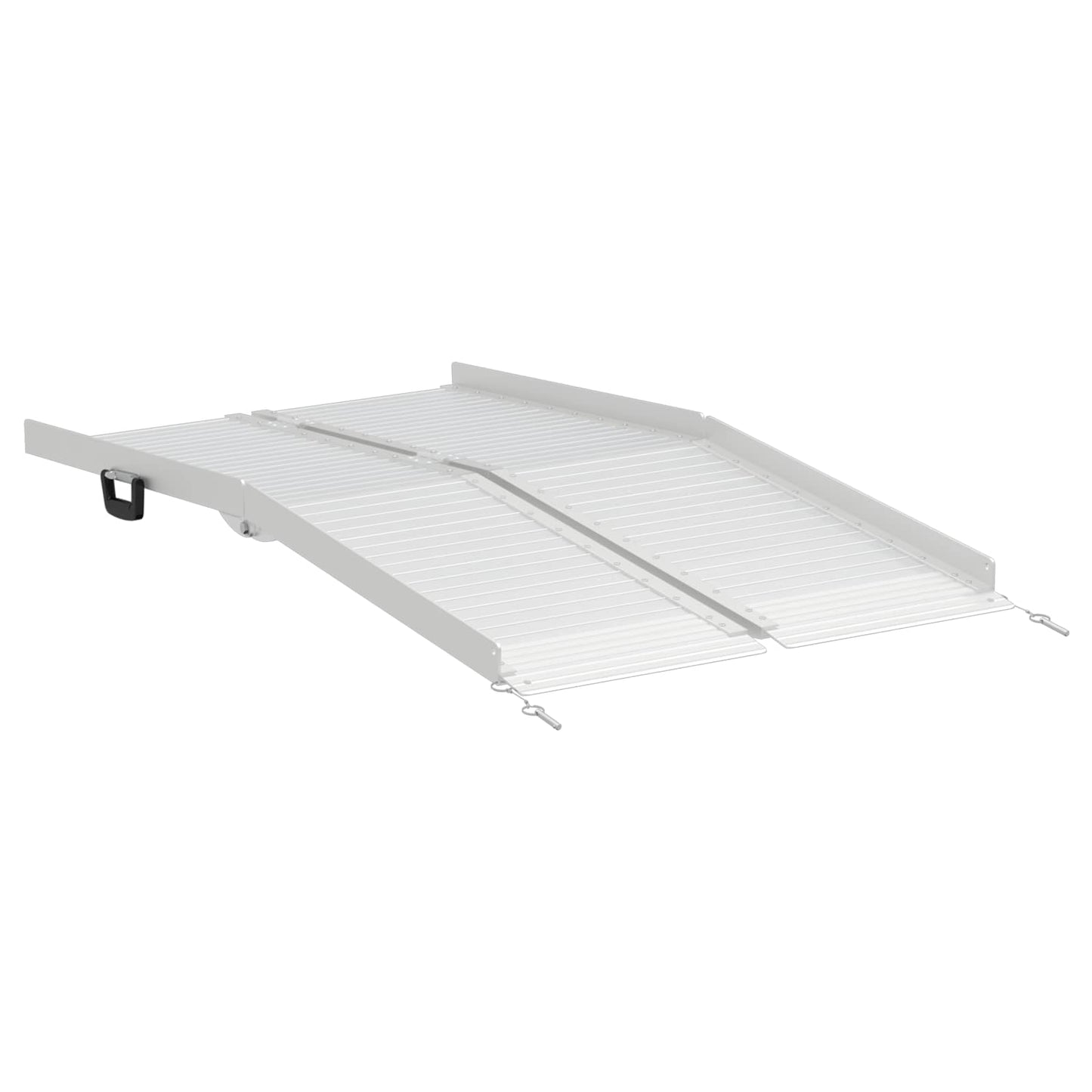 Rampe pour fauteuil roulant 270 kg Argent 92 x 73 x 5 cm Aluminium