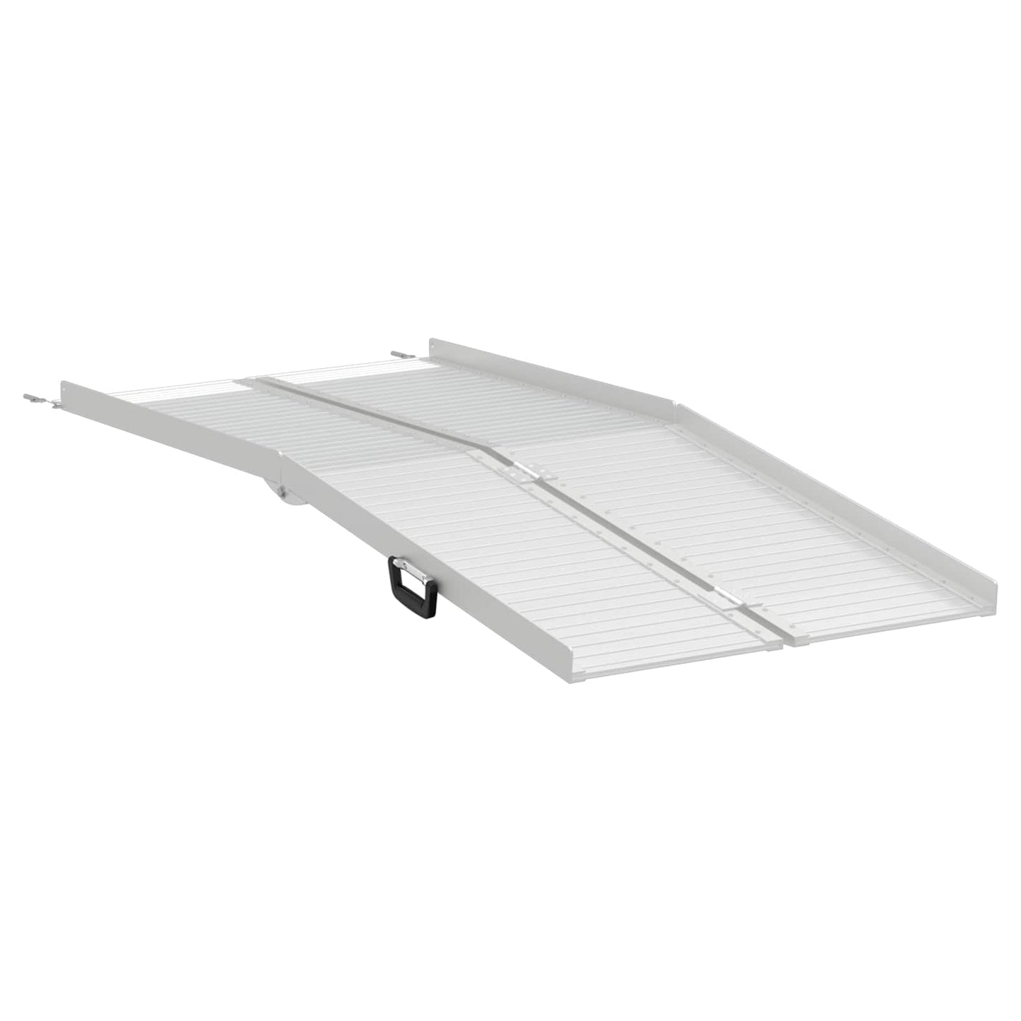 Rampe pour fauteuil roulant 270 kg Argent 92 x 73 x 5 cm Aluminium