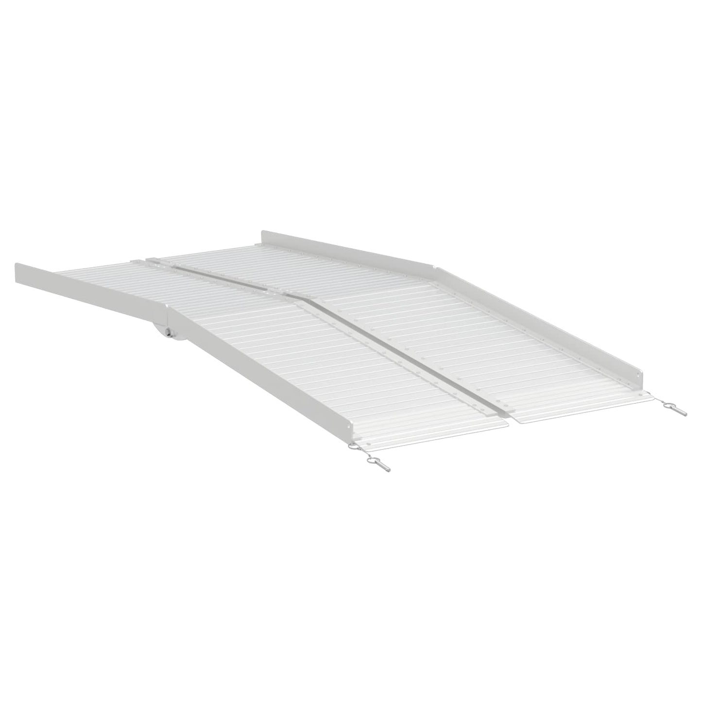 Rampe pour fauteuil roulant 270 kg Argent 92 x 73 x 5 cm Aluminium