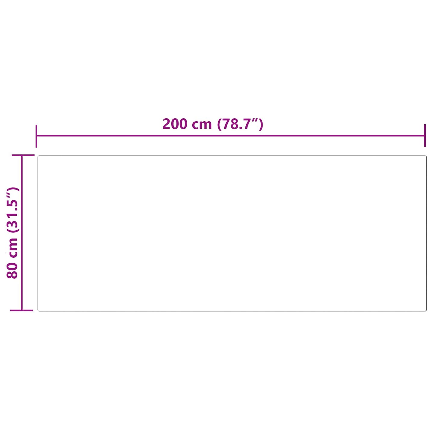 Kunstschaffell Teppich Tafalla Weiß 80 x 200 cm Polyester