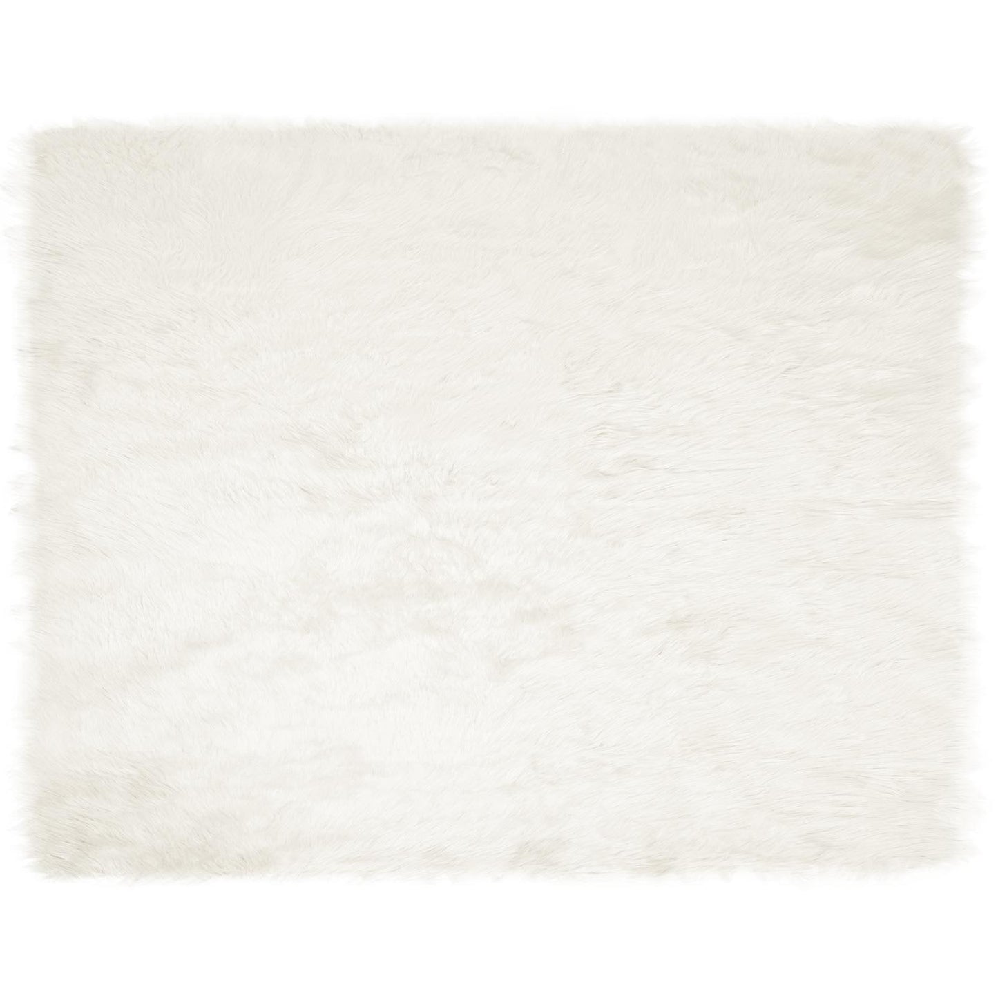 Kunstschaffell Teppich Tafalla Weiß 200 x 280 cm Polyester