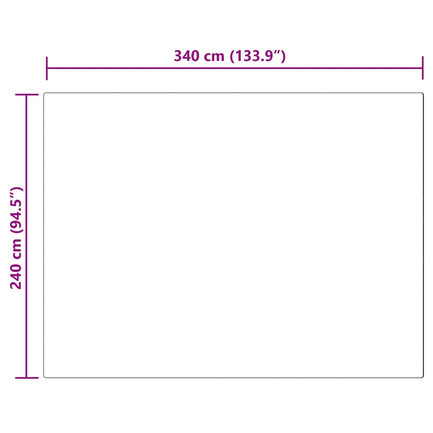Kunstschaffell Teppich Tafalla Weiß 240 x 340 cm Polyester