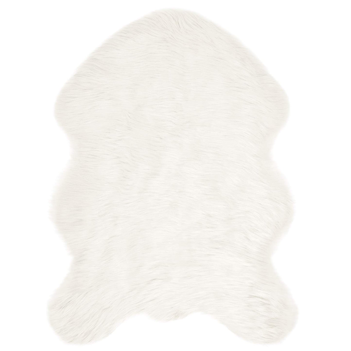 Artificial Sheepskin Rug Tafalla White 80 x 120 cm Polyester