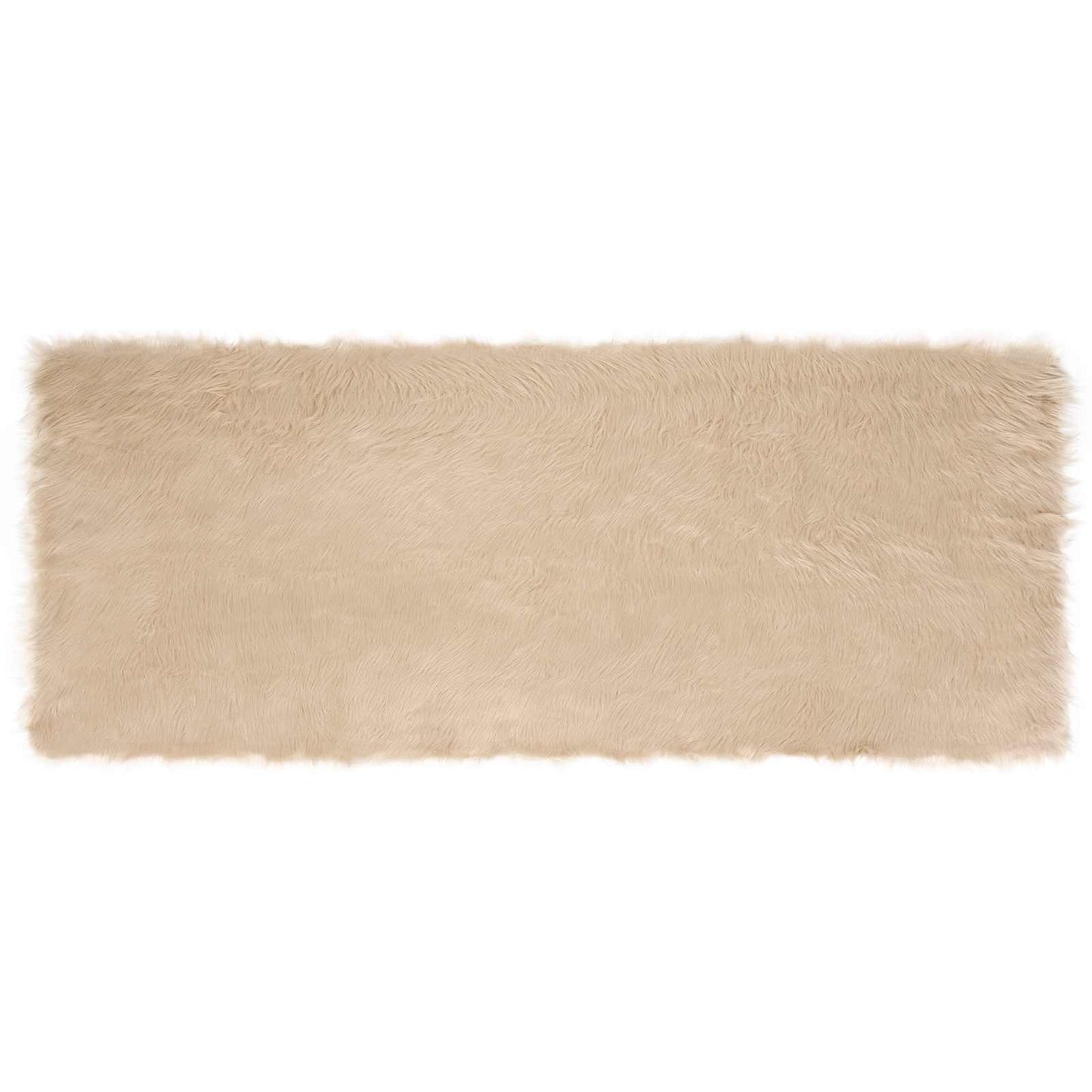 Tapis en fausse peau de mouton Tafalla Beige 80 x 200 cm Polyester