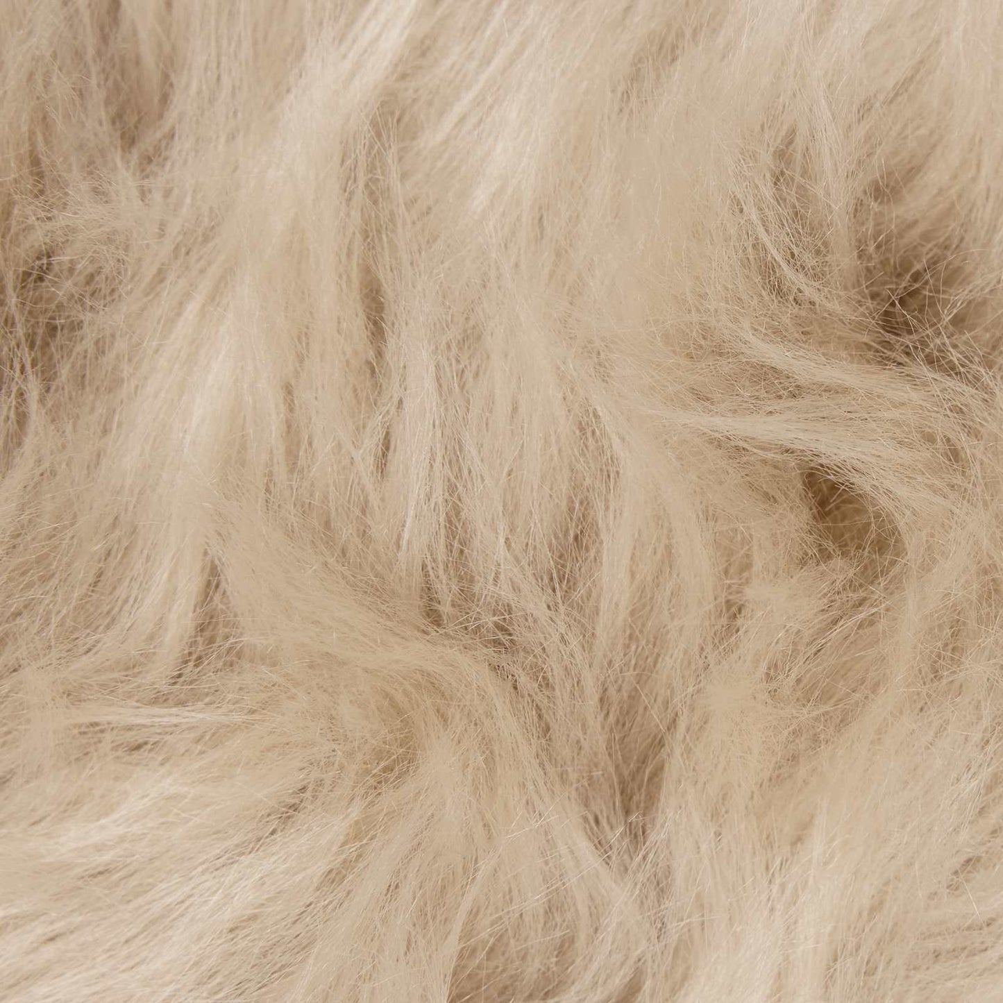 Kunstschaffell Teppich Tafalla Beige 160 x 160 cm Polyester