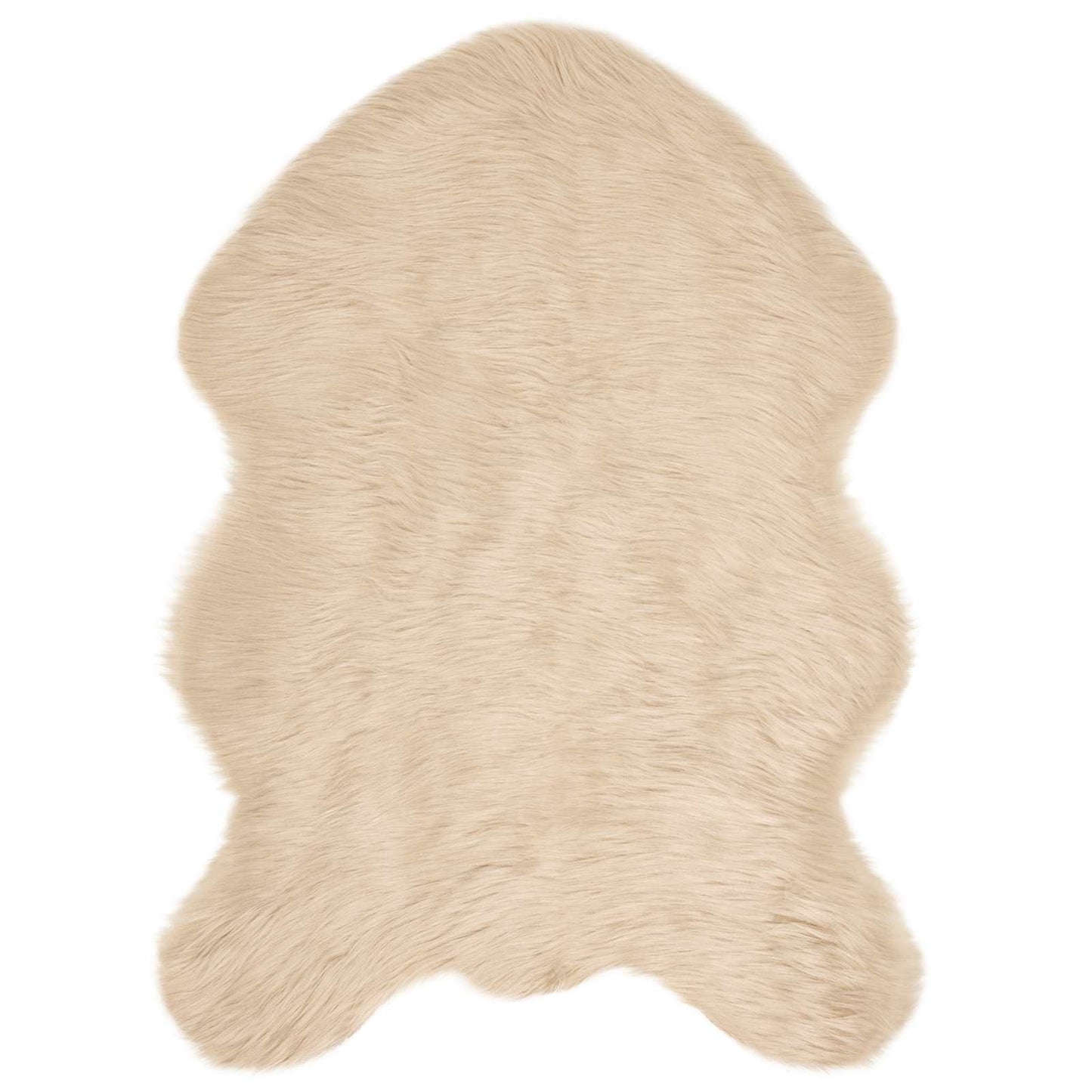 Tapis peau de mouton synthétique Tafalla Beige 60 x 90 cm Polyester