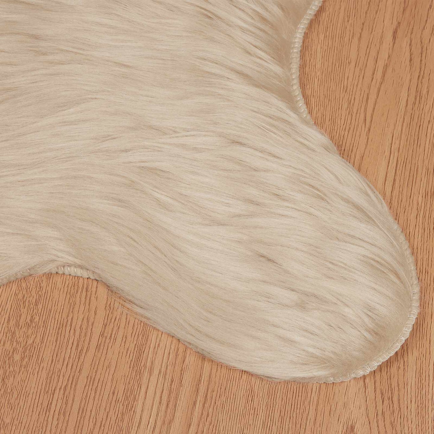Kunstschaffell Teppich Tafalla Beige 80 x 120 cm Polyester