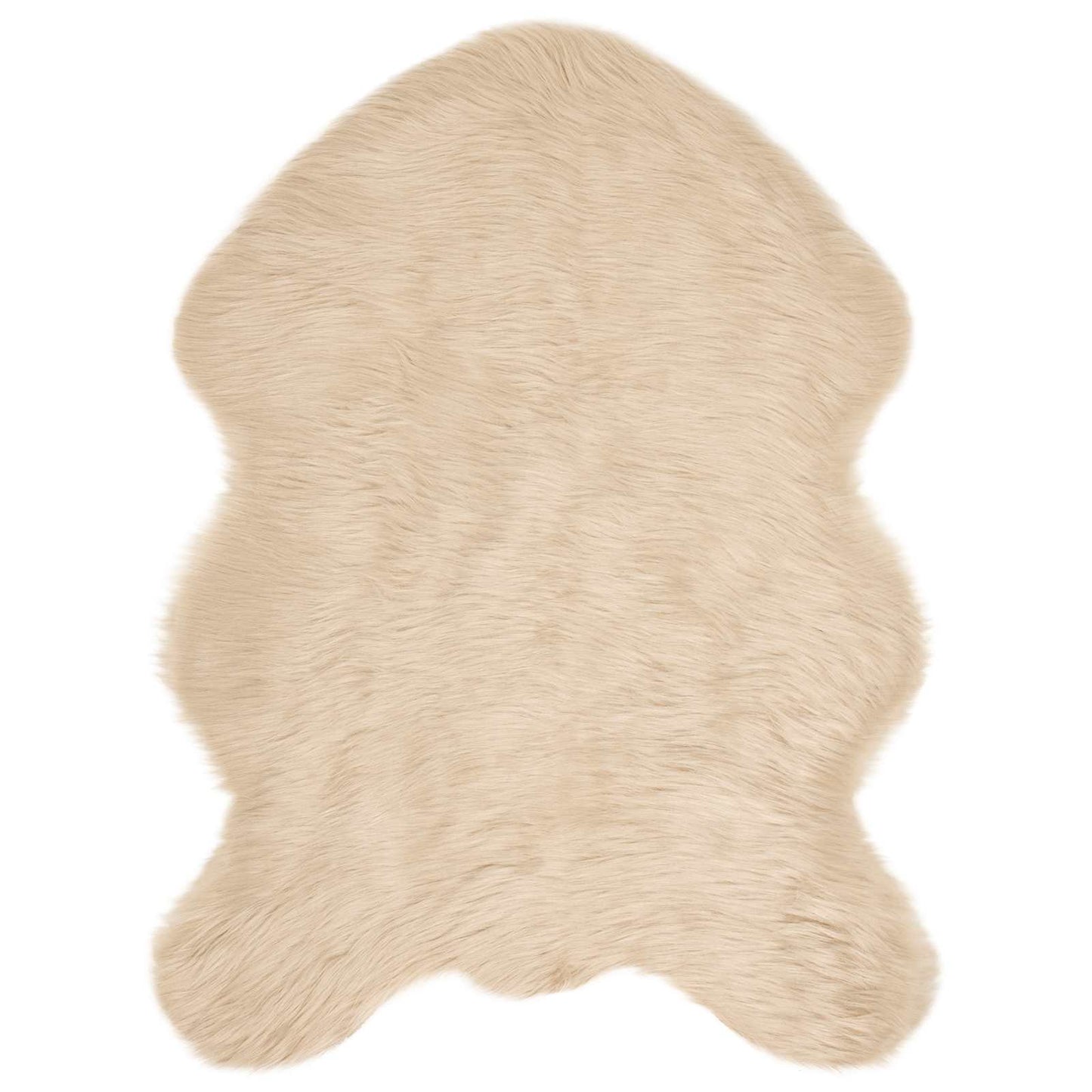 Kunstschaffell Teppich Tafalla Beige 80 x 120 cm Polyester