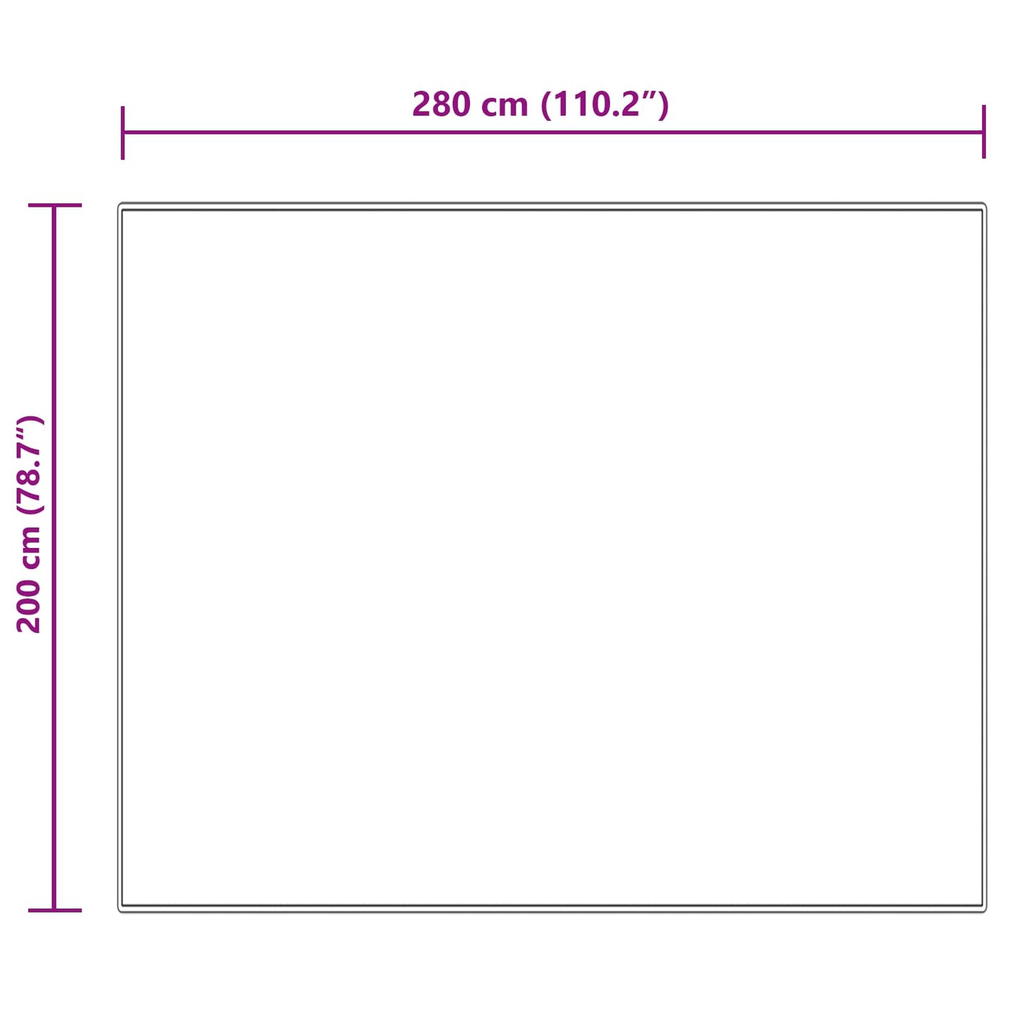 Tapis en fausse fourrure Tafalla Crème 200 x 280 cm Polyester