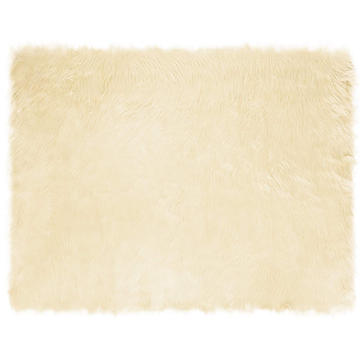 Kunstschaffell Teppich Tafalla Creme 240 x 340 cm Polyester