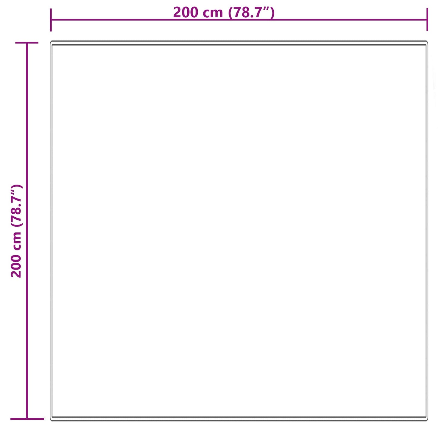Kunstschaffell Teppich Tafalla Creme 200 x 200 cm Polyester