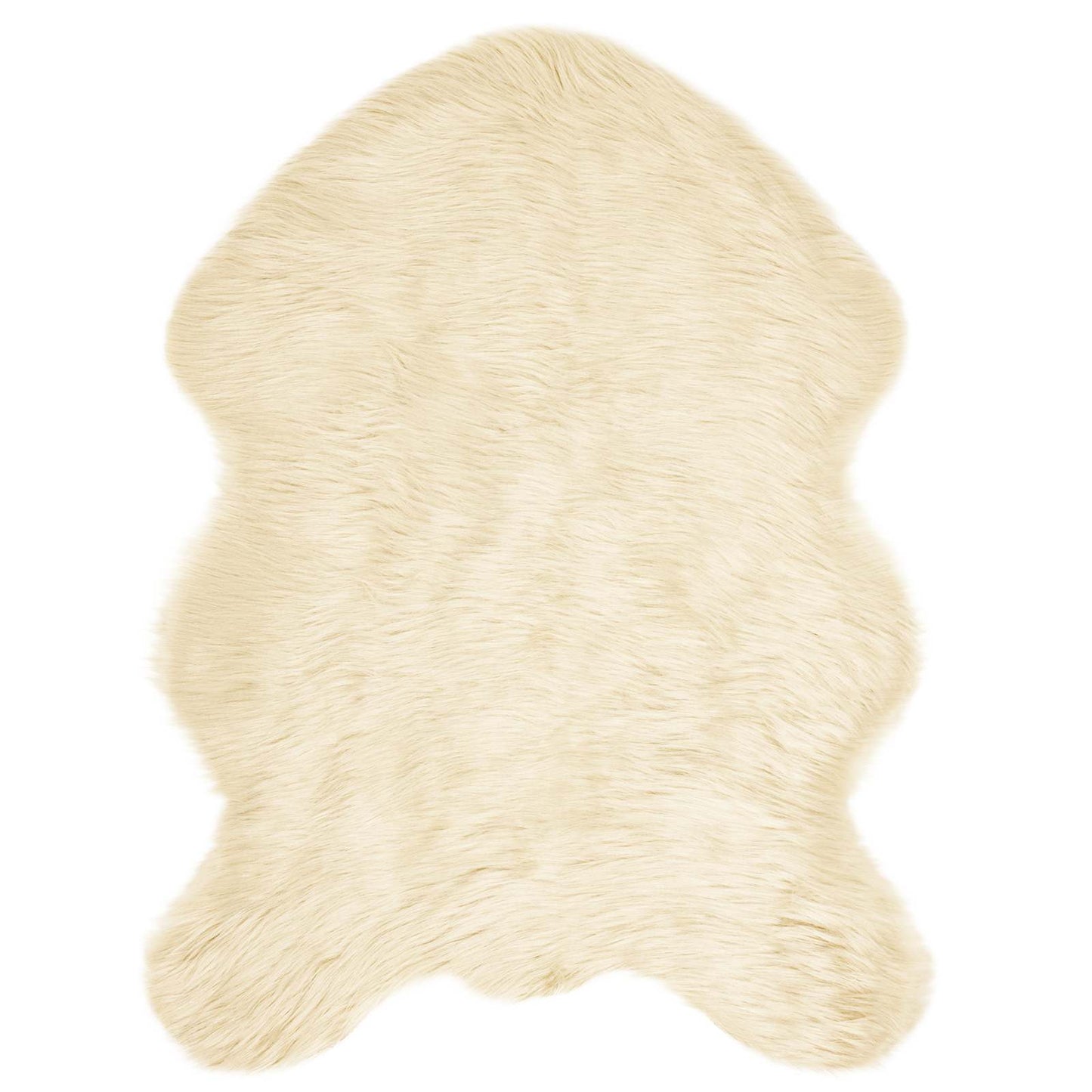 Kunstschaffell Teppich Tafalla Creme 80 x 120 cm Polyester