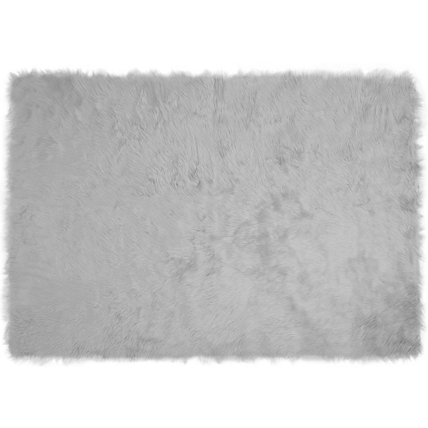 Kunstschaffell Teppich Tafalla Grau 120 x 170 cm Polyester