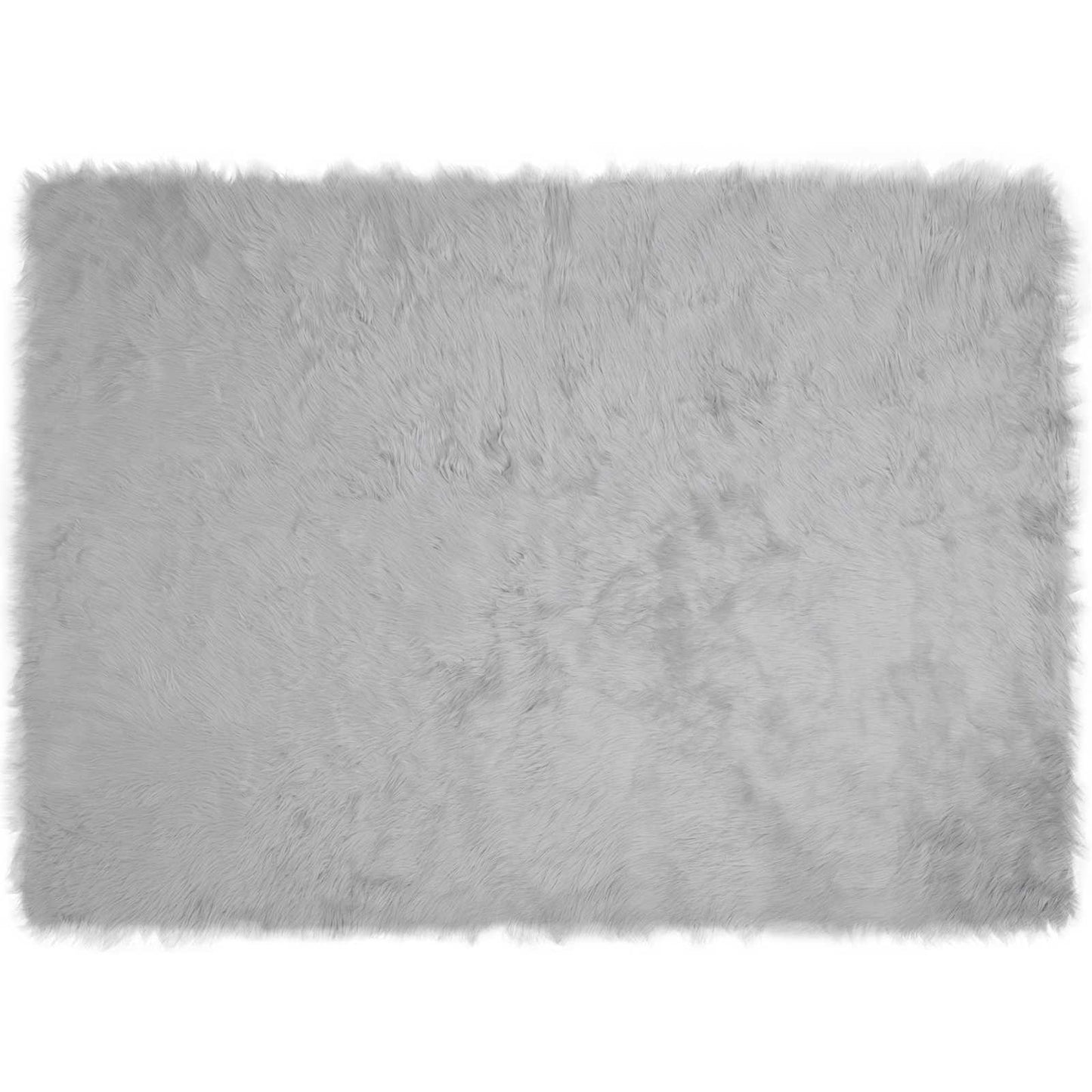 Tapis en fausse fourrure de mouton Tafalla Gris 160 x 230 cm Polyester