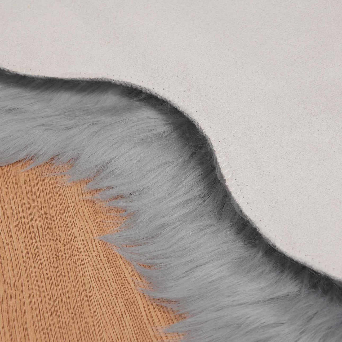 Tapis imitation fourrure Tafalla Gris 60 x 90 cm Polyester