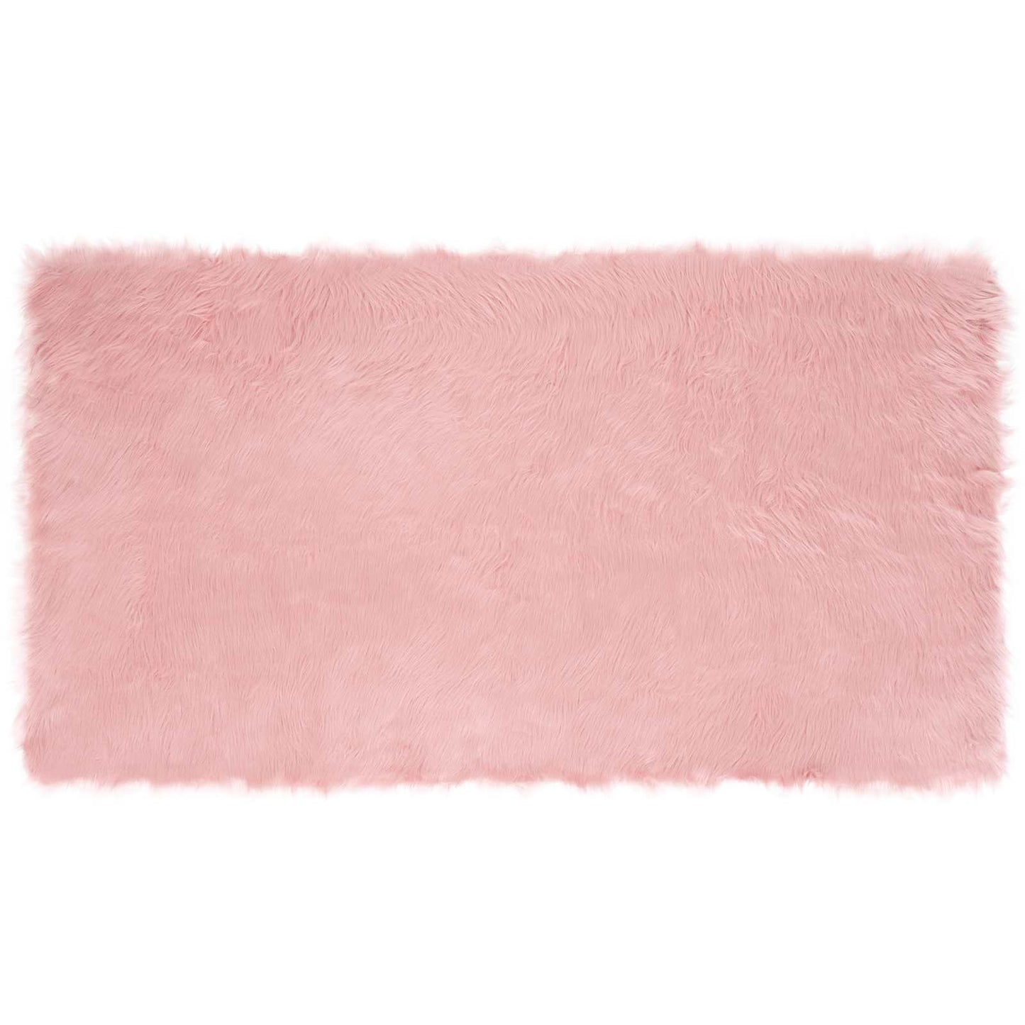 Faux Sheepskin Rug Tafalla Pink 60 x 110 cm Polyester