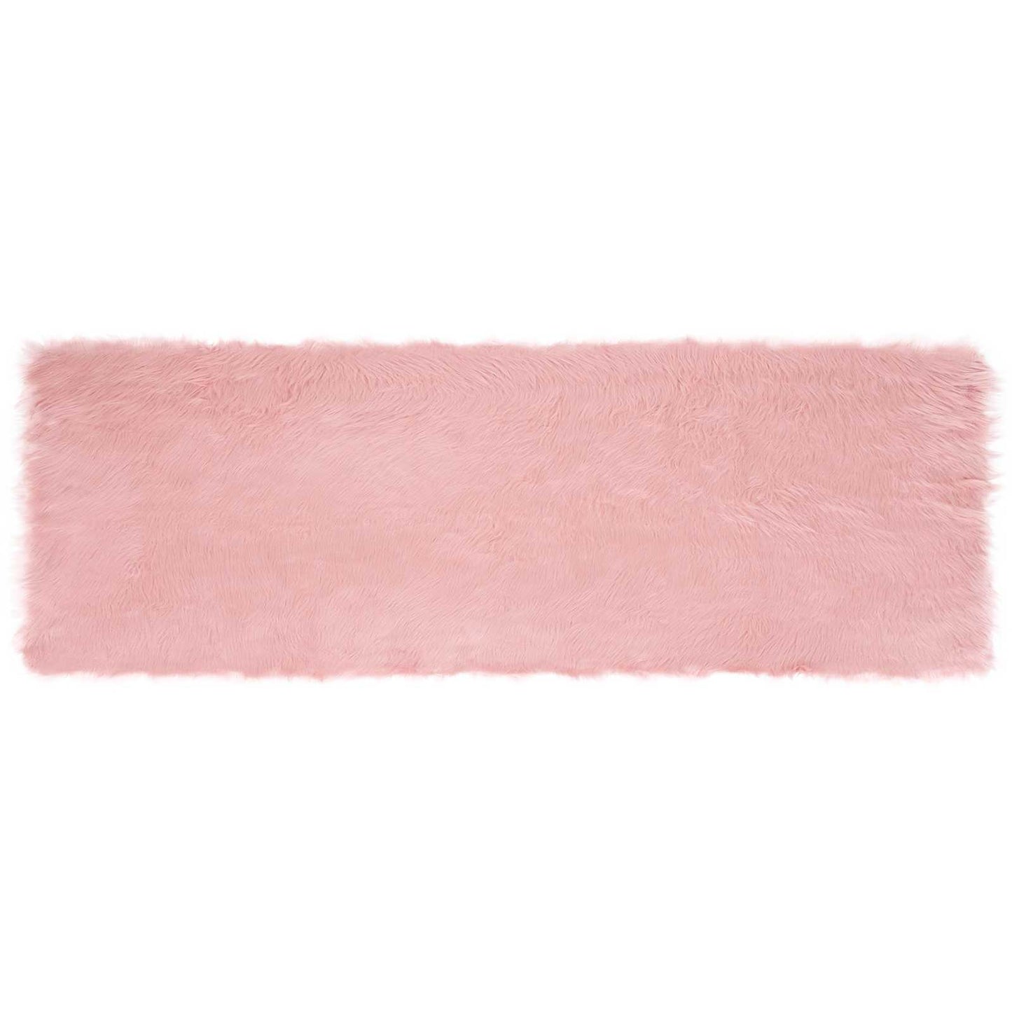 Tapis en peau de mouton synthétique Tafalla Rose 80 x 250 cm Polyester