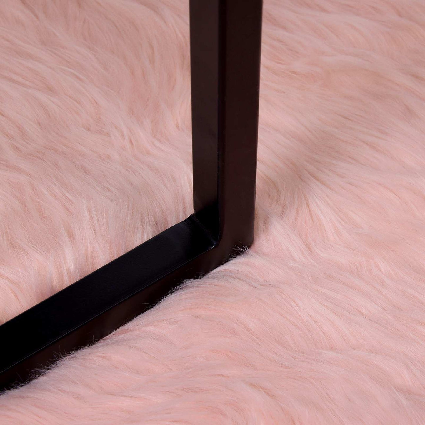 Kunstschaffell Teppich Tafalla Rosa 100 x 200 cm Polyester
