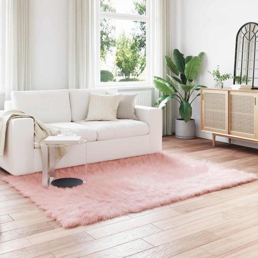 Kunstschaffell Teppich Tafalla Rosa 140 x 200 cm Polyester