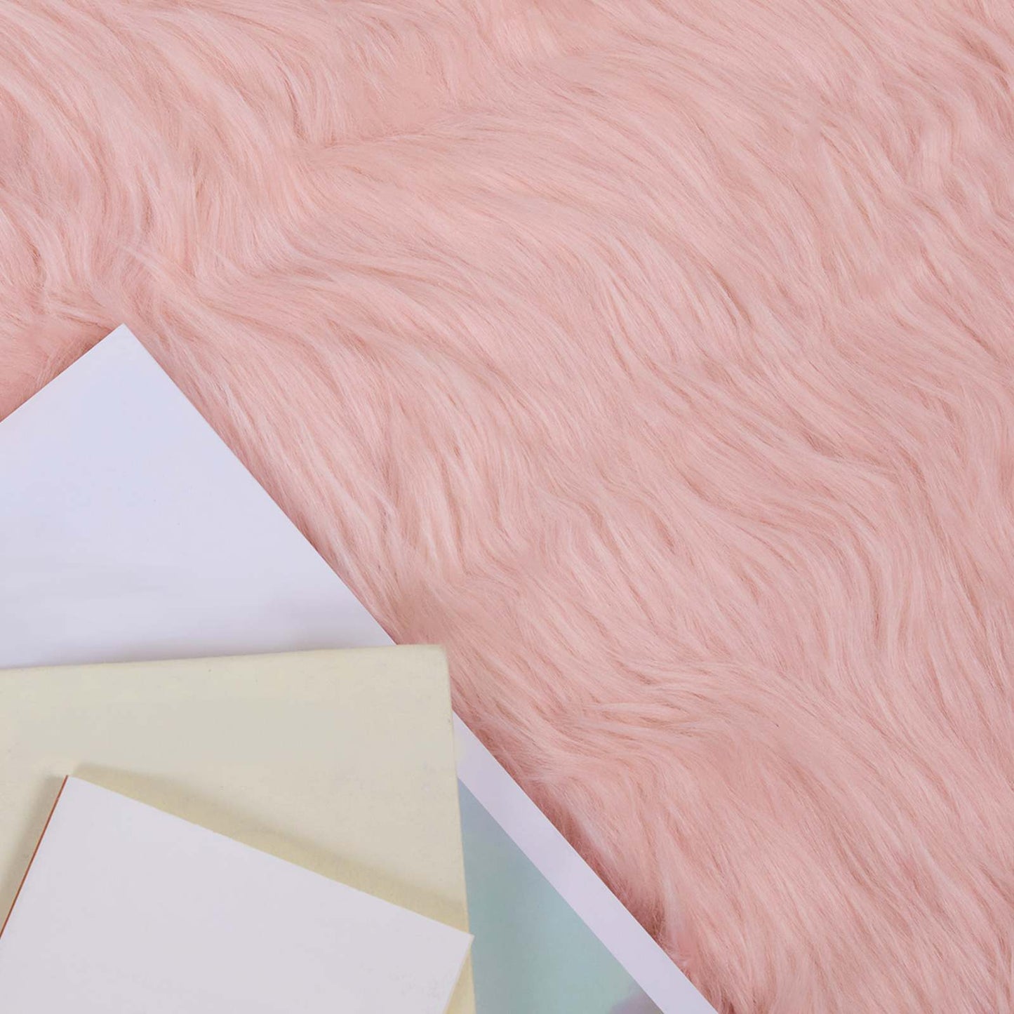 Kunstschaffell Teppich Tafalla Rosa 200 x 280 cm Polyester