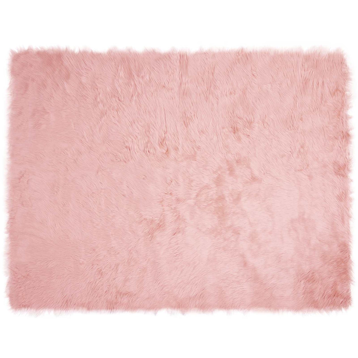 Tapis en fausse fourrure Tafalla Rose 240 x 340 cm Polyester