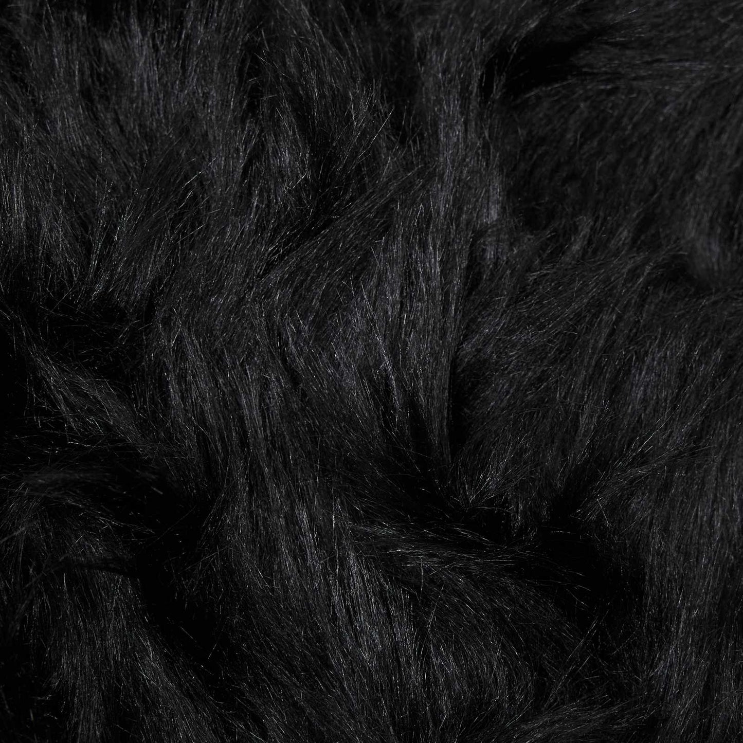 Kunstschaffell Teppich Tafalla Schwarz 60 x 110 cm Polyester