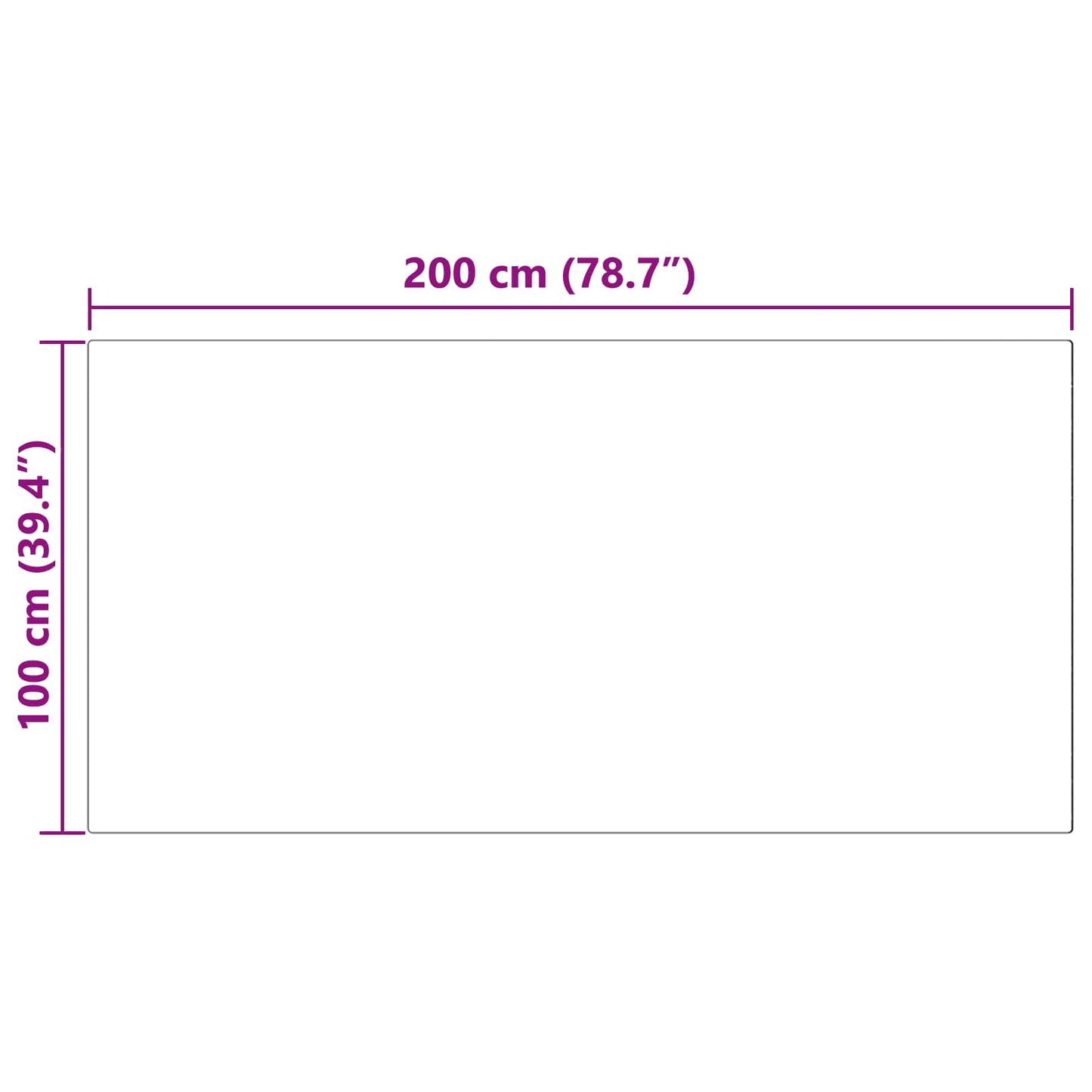 Tapis en fausse fourrure de mouton Tafalla Noir 100 x 200 cm Polyester
