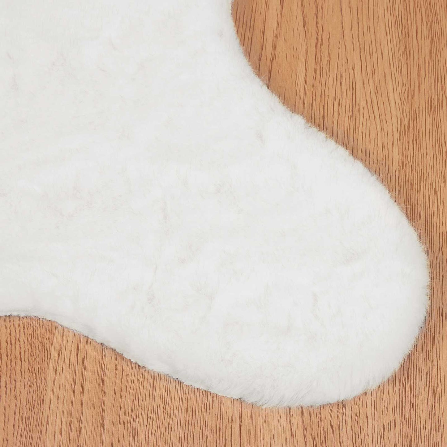 Tapis Olite en fausse fourrure de lapin blanc 60 x 90 cm Polyester