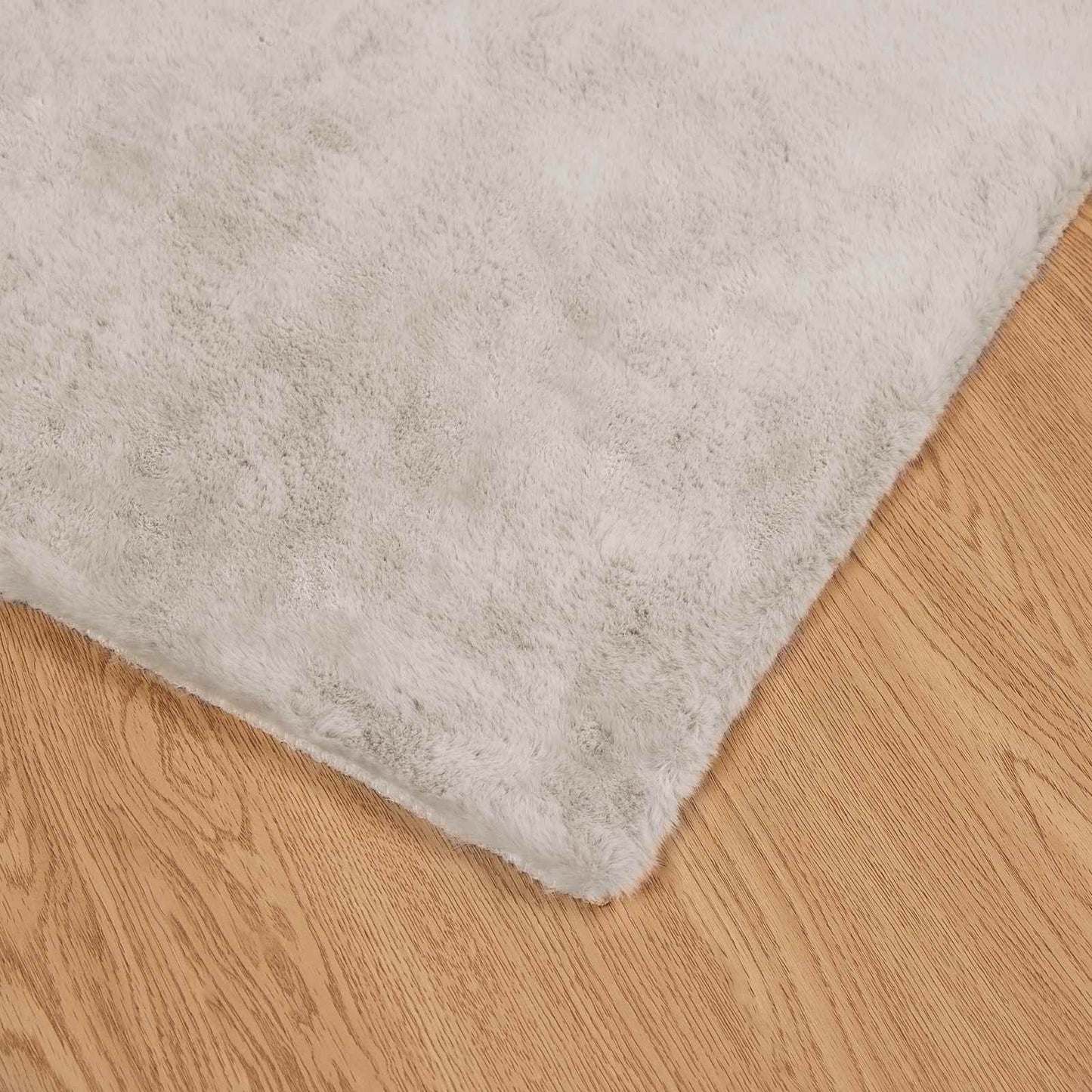 Kunstfell Hasen Teppich Olite Beige 160 x 230 cm Polyester